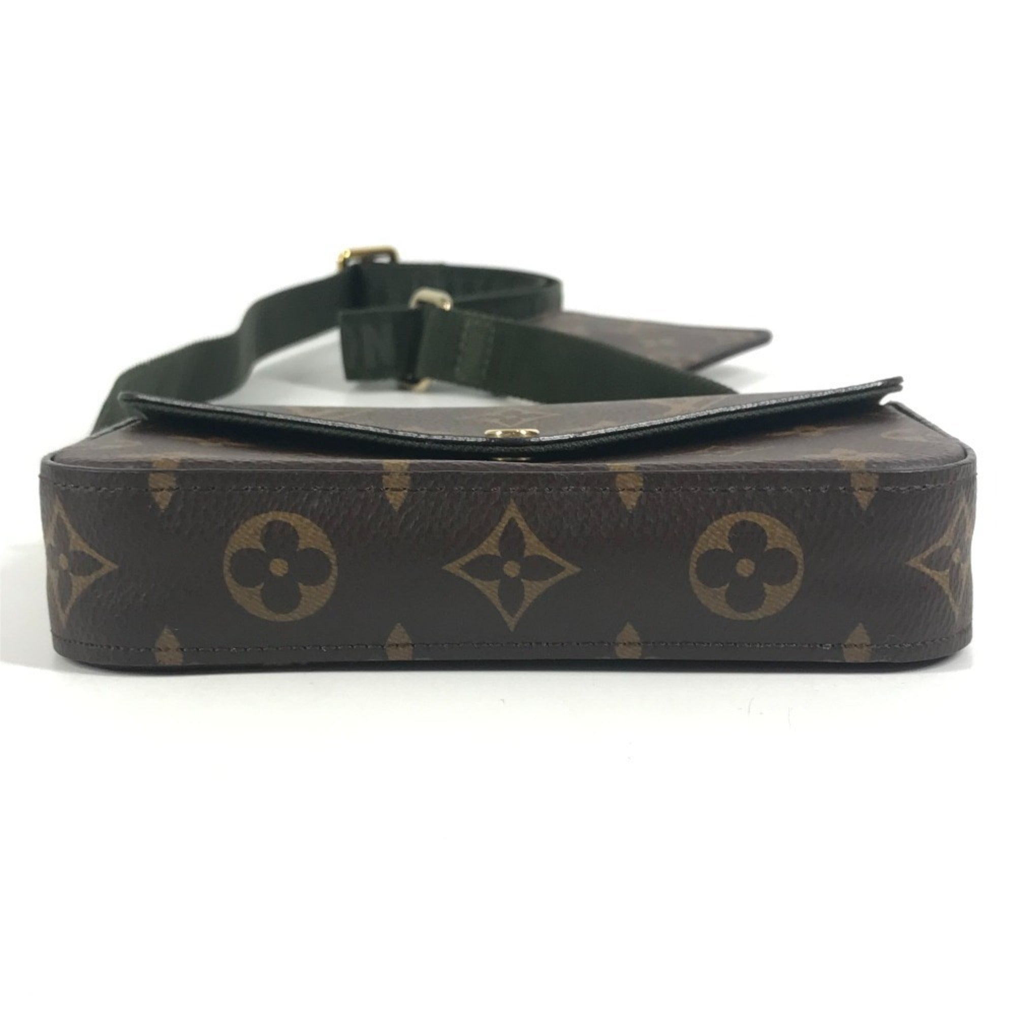 Louis Vuitton Brown Khaki Monogram Monogram Coin Purse/Coin Case (Pre-Owned)