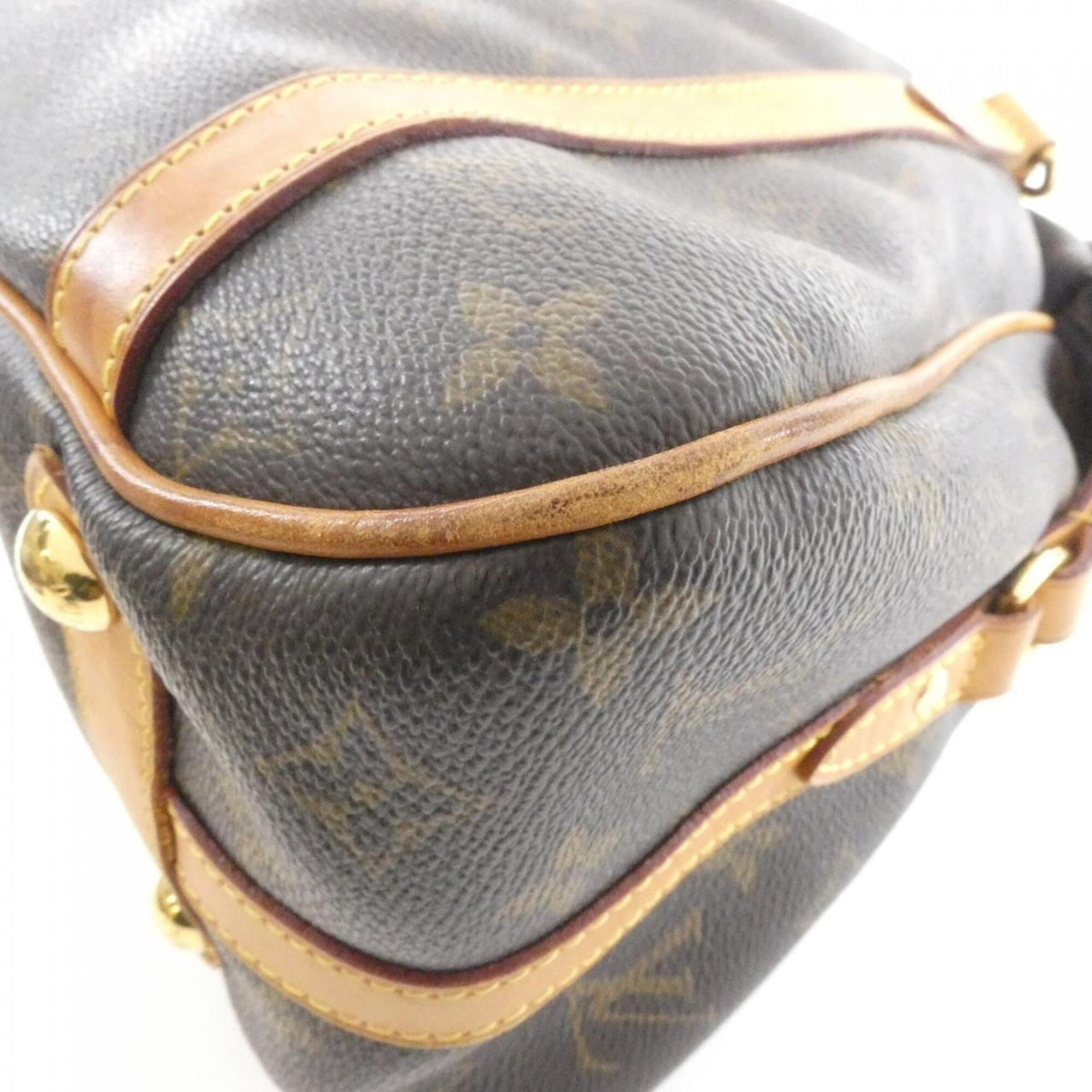 Louis Vuitton Marron Monogram Coated Canvas Shoulder Bag (Pre-Owned)