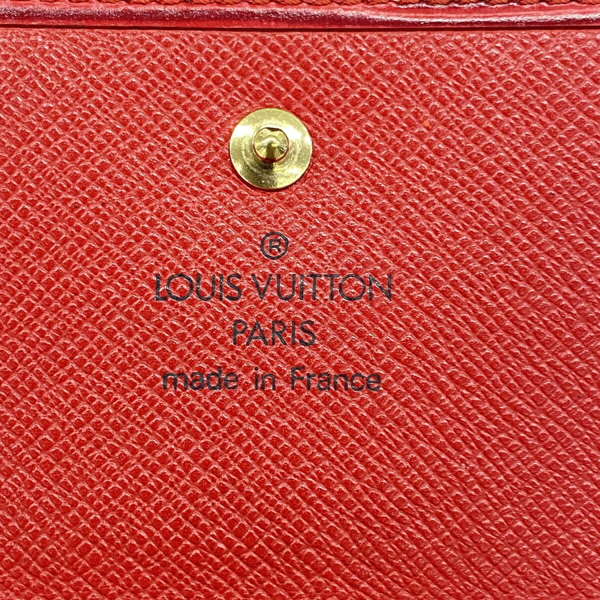Louis Vuitton Castilian Red Wallet (Tri-Fold) (Pre-Owned)