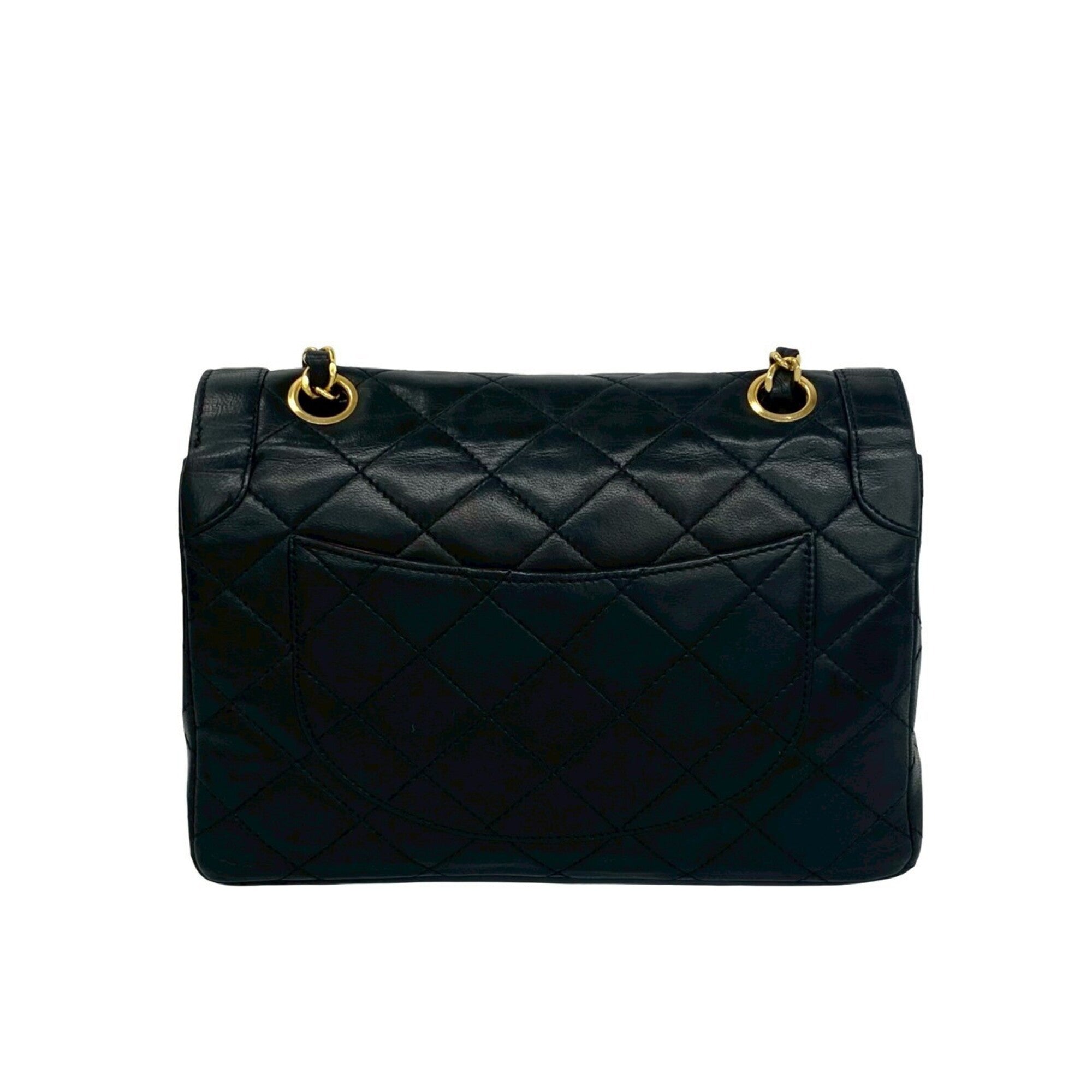 Chanel Black Leather Shoulder Bag (Pre-Owned)