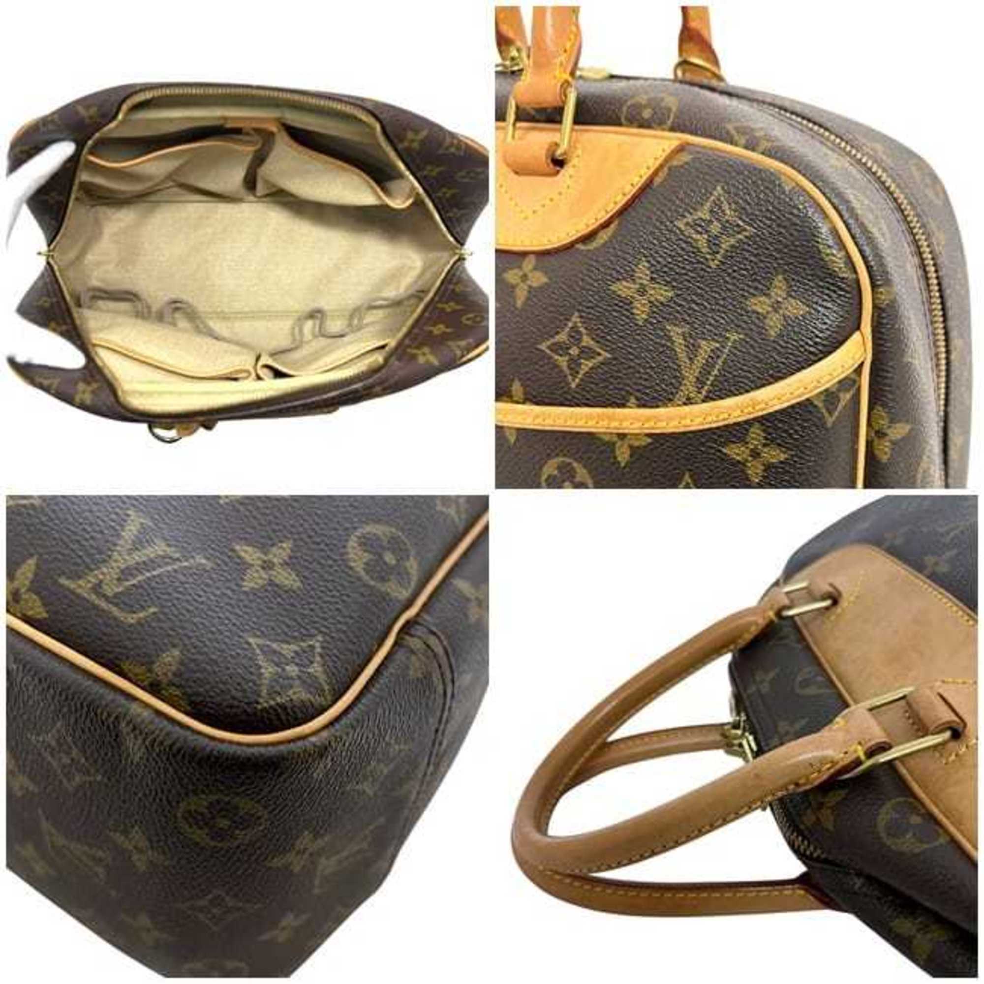 Louis Vuitton Monogram Brown Monogram Leather Boston Bag Handbag (Pre-Owned)