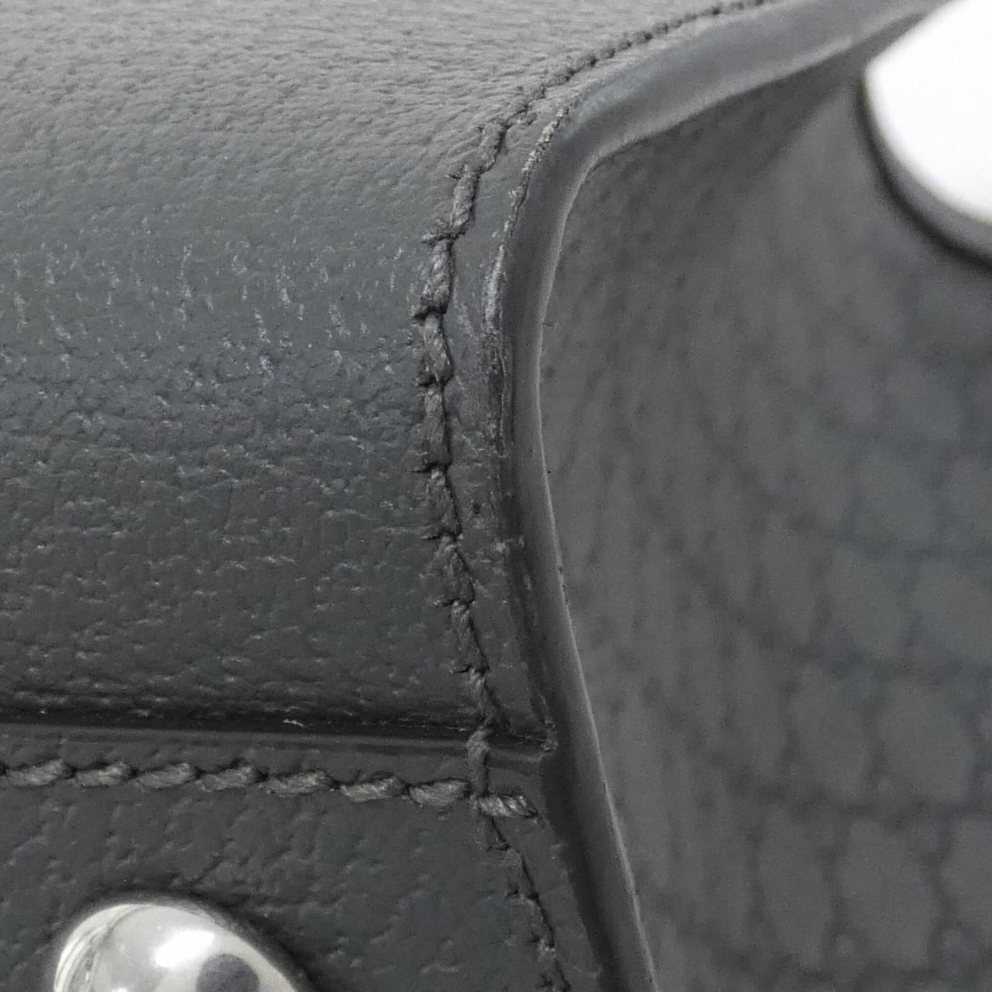 Gucci Ophidia Black Gray Gg Supreme Leather Handbag (Pre-Owned)