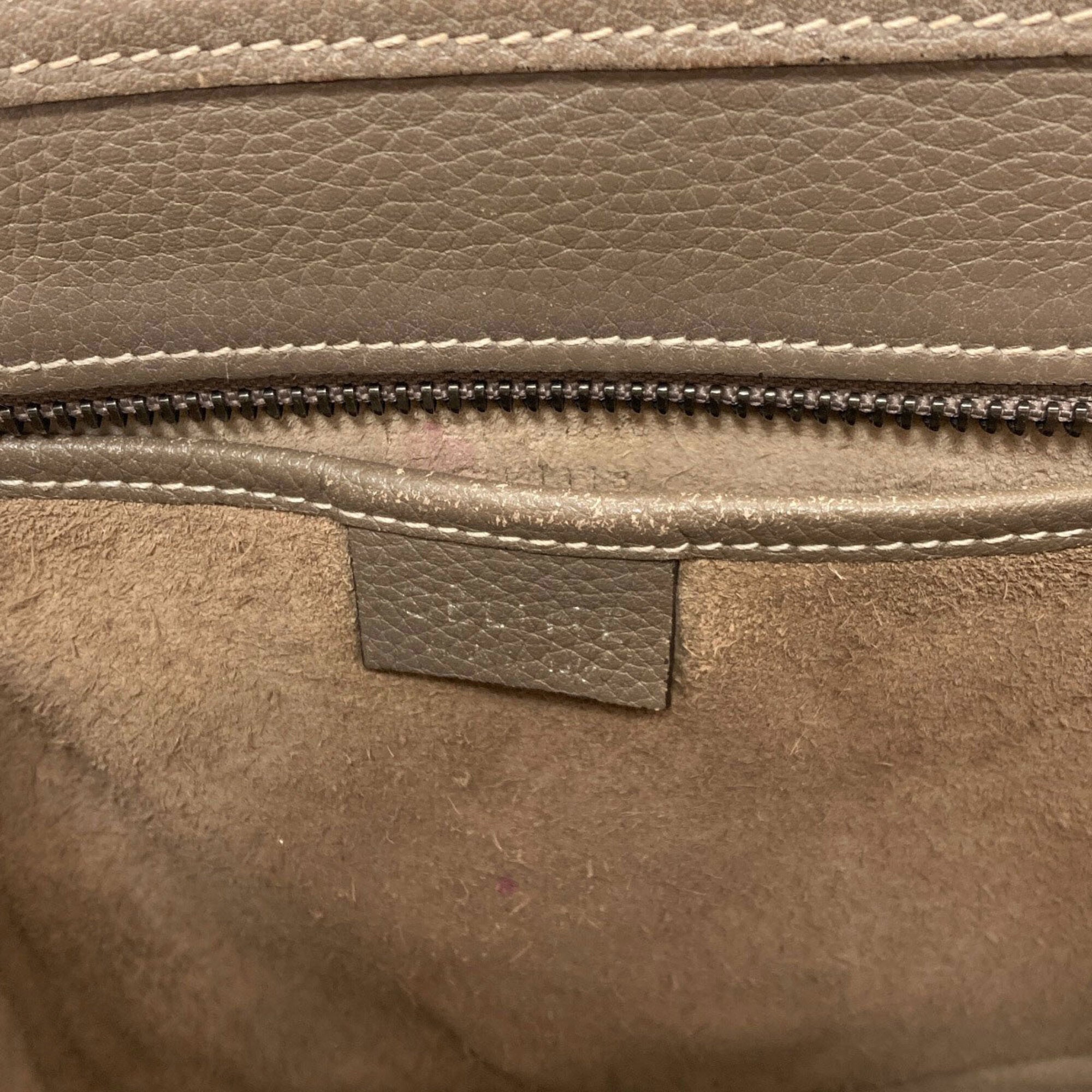 Celine Grayish Leather Handbag (Pre-Owned)
