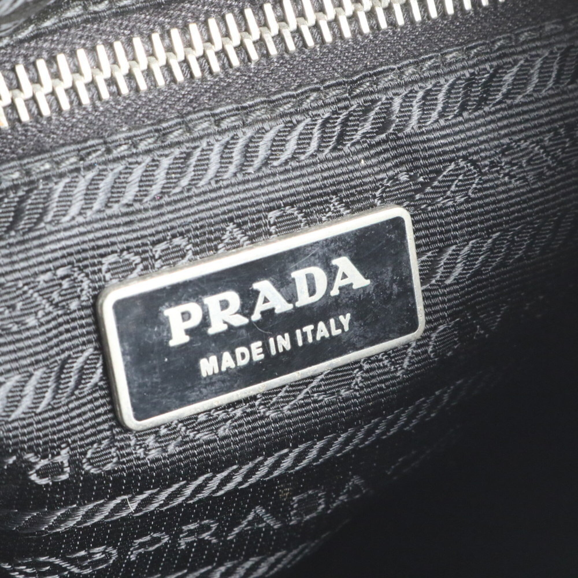 Prada Black Nylon Leather Shoulder Bag (Pre-Owned)