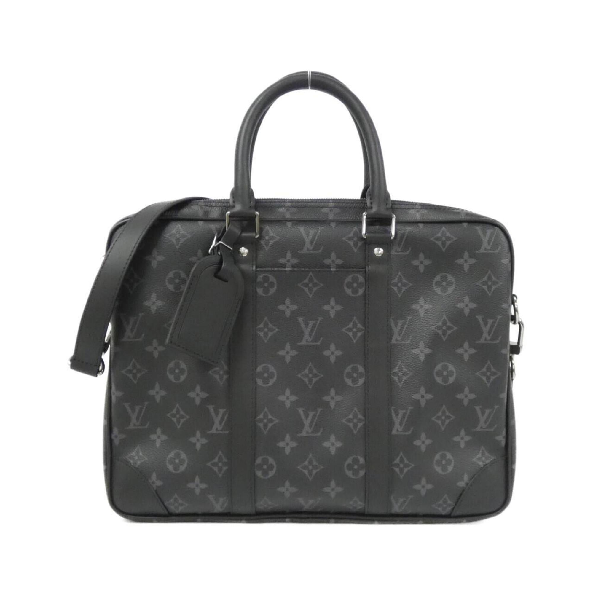 Louis Vuitton Black Coated Canvas Handbag (Pre-Owned)