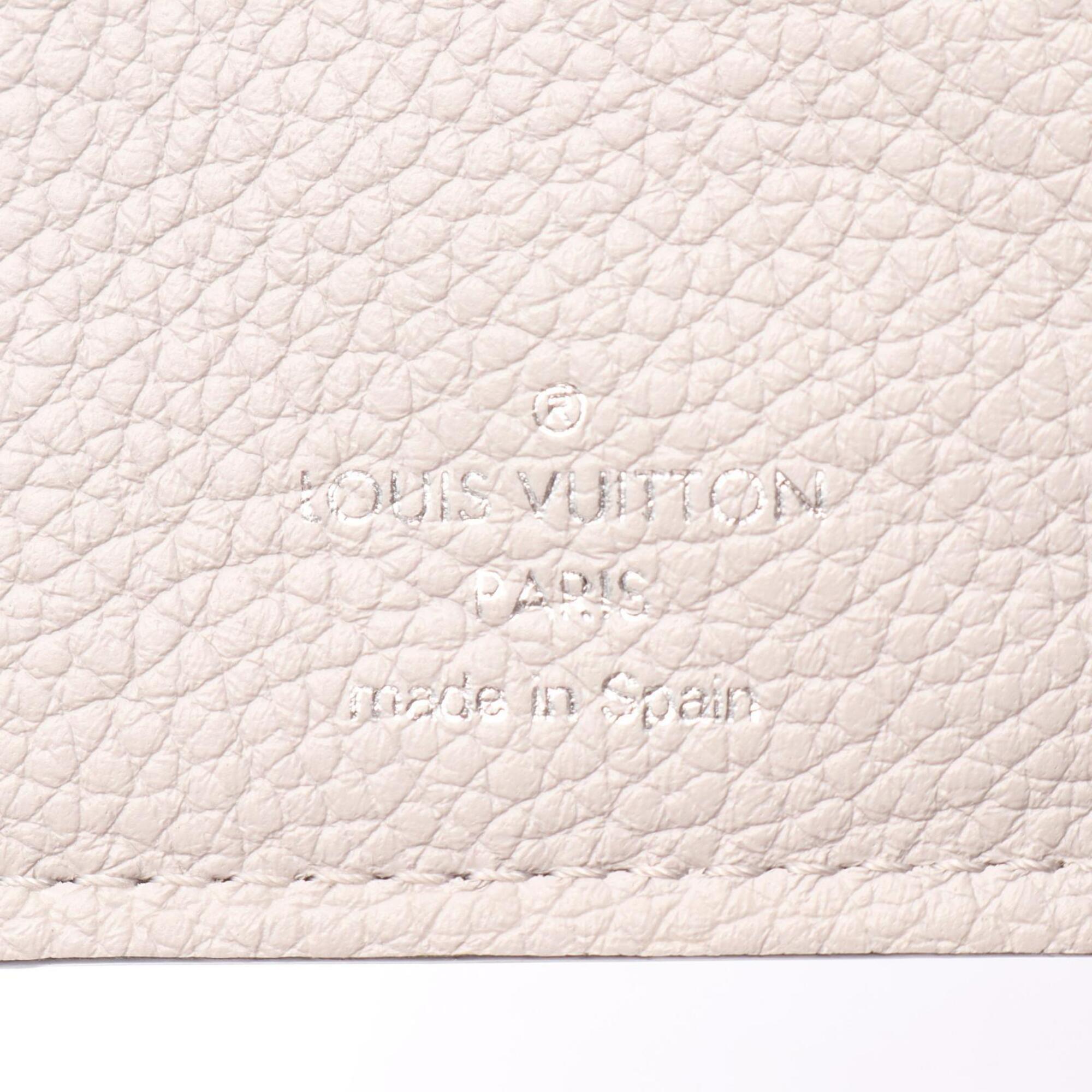 Louis Vuitton Gray Leather Wallet (Tri-Fold) (Pre-Owned)