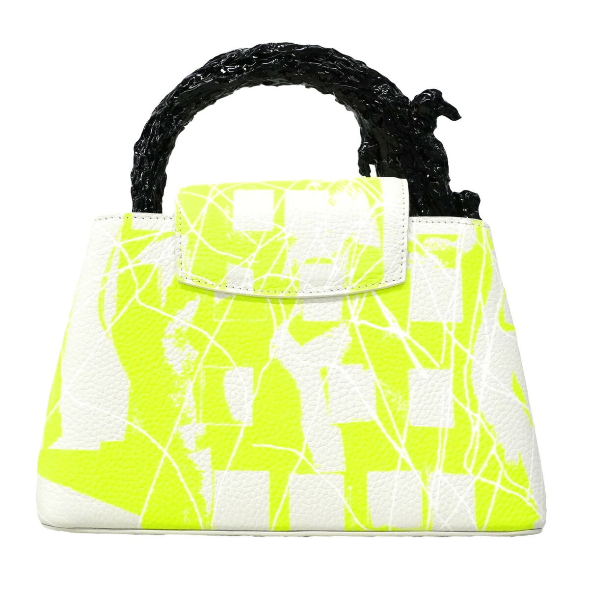 Louis Vuitton White Yellow Handbag (Pre-Owned)