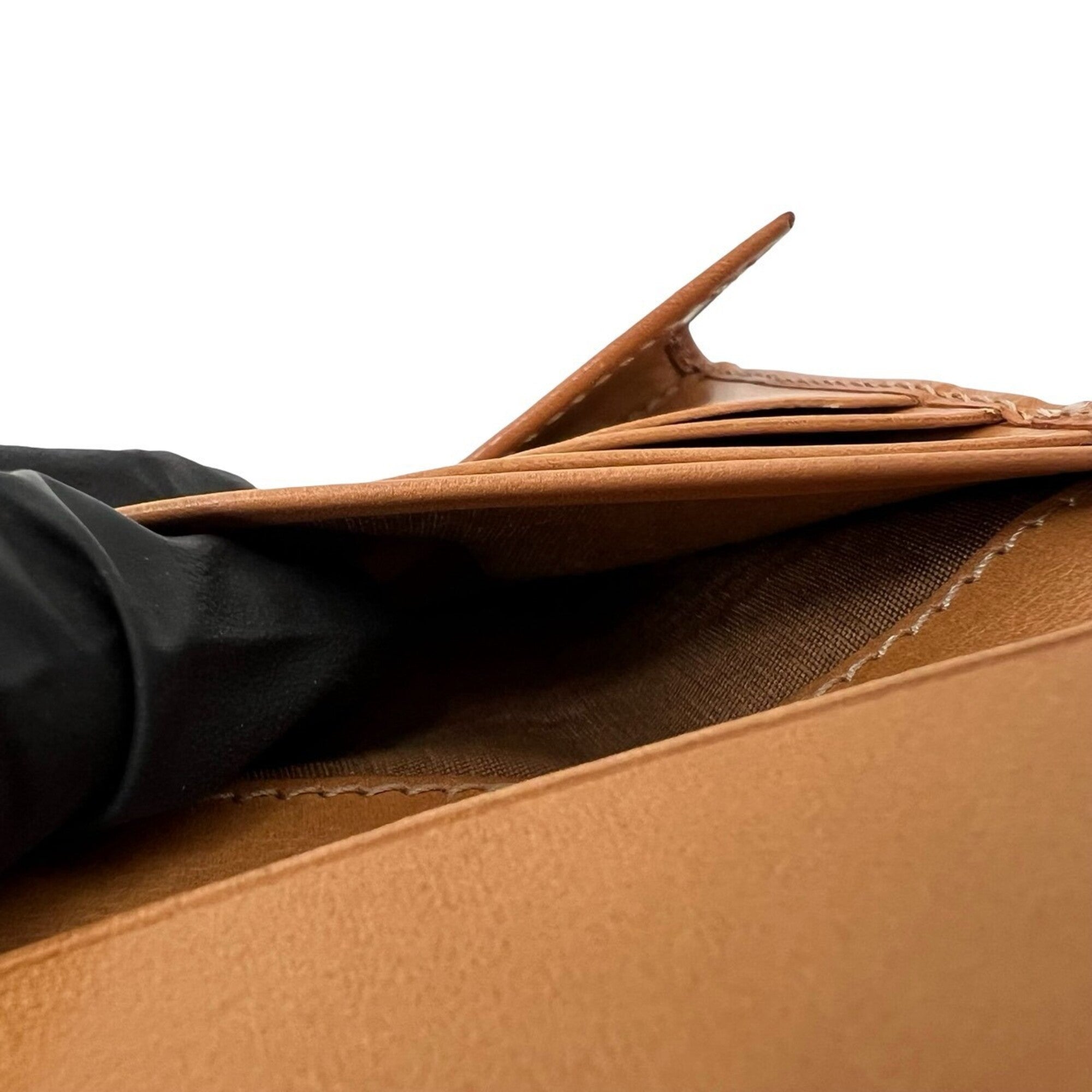 Celine Brown Pvc Leather Wallet (Tri-Fold) (Pre-Owned)