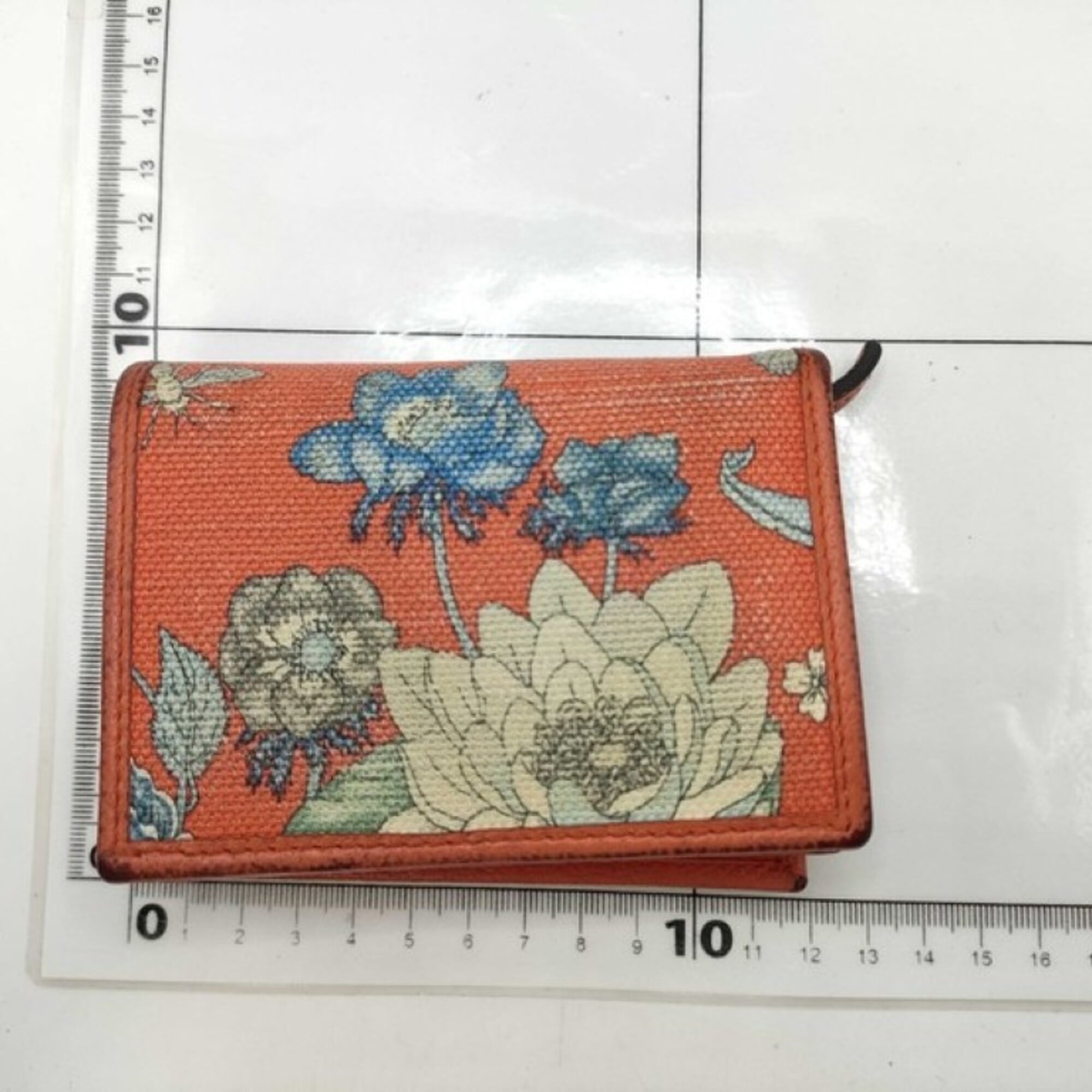 Gucci Black Multi-Color Canvas Leather Wallet (Bi-Fold) (Pre-Owned)