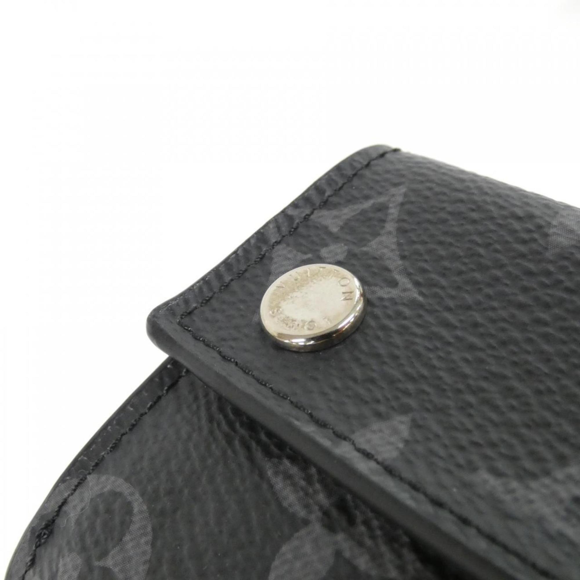 Louis Vuitton Black Coated Canvas Wallet (Bi-Fold) (Pre-Owned)