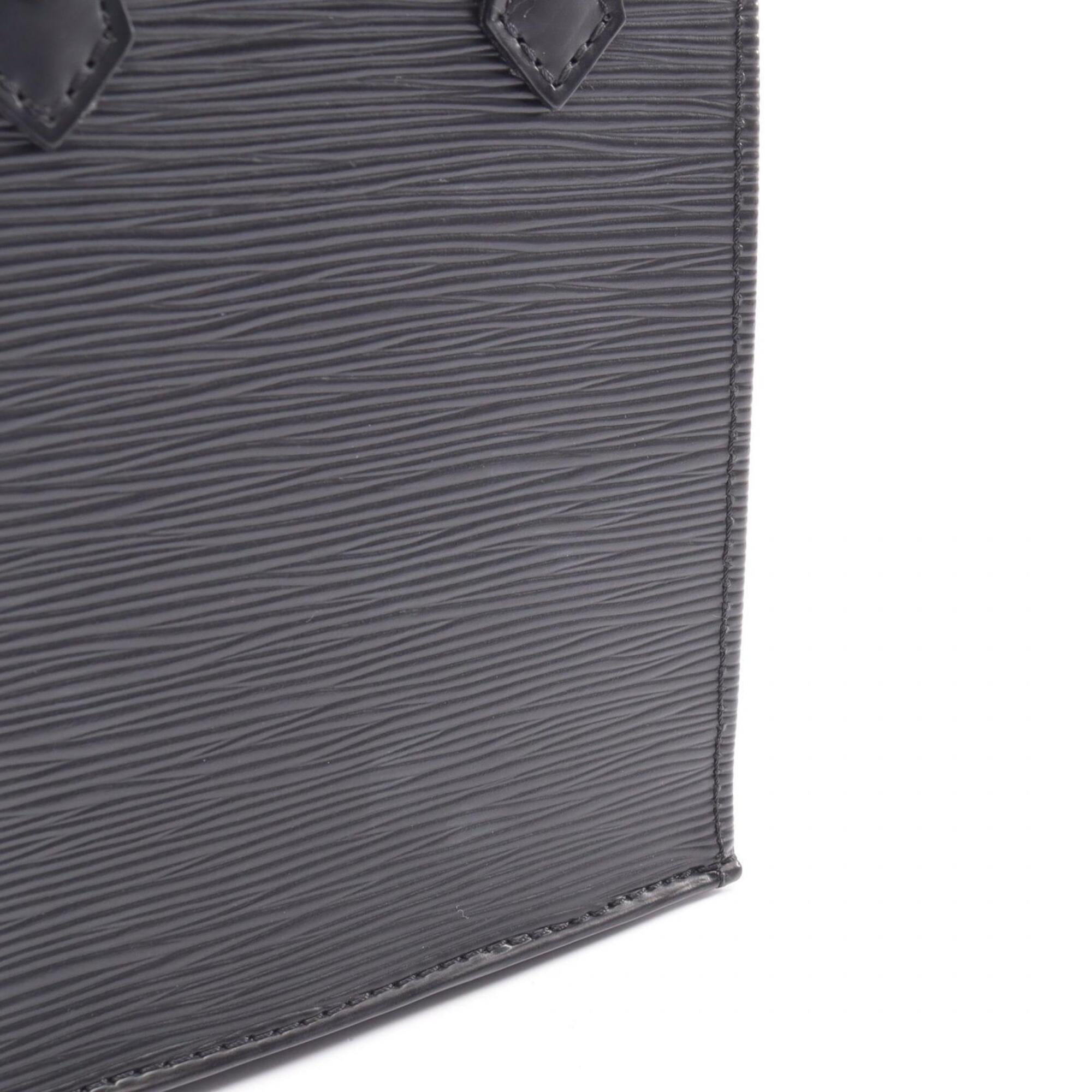 Louis Vuitton Black Noir Leather Handbag (Pre-Owned)