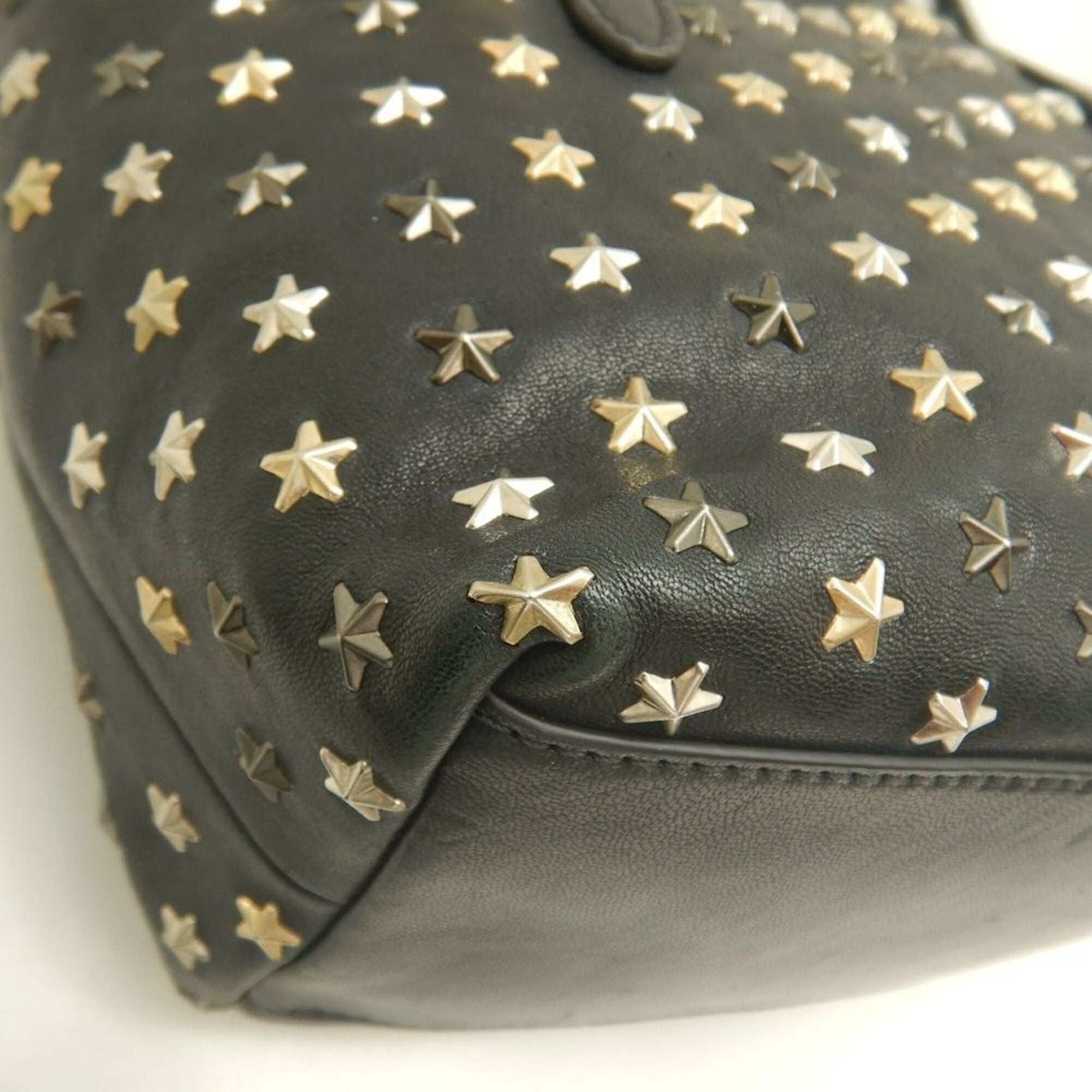 Jimmy Choo Black Leather Handbag (Pre-Owned)