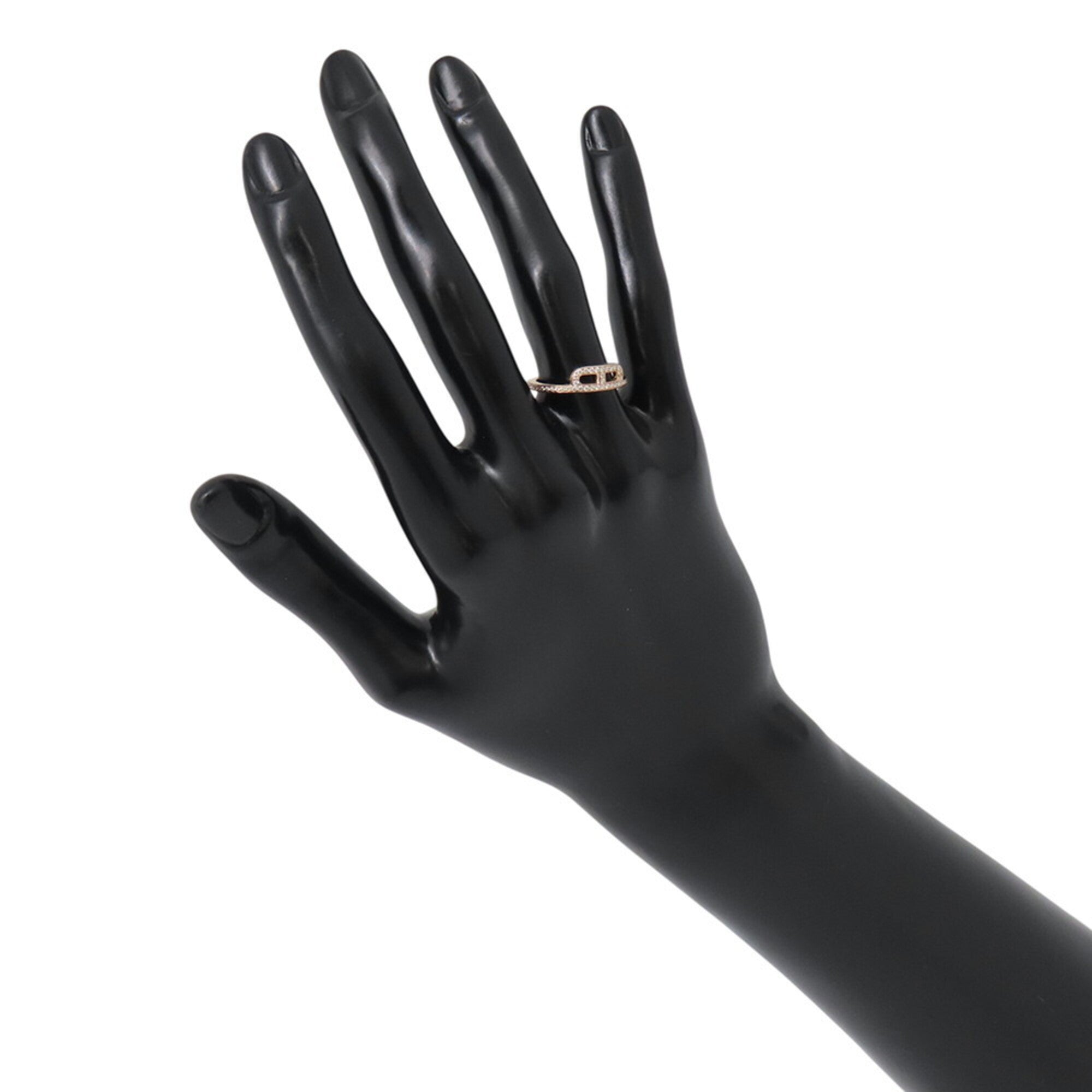 Hermes Pink Gold Pink Gold (18K) Band Ring (Pre-Owned)