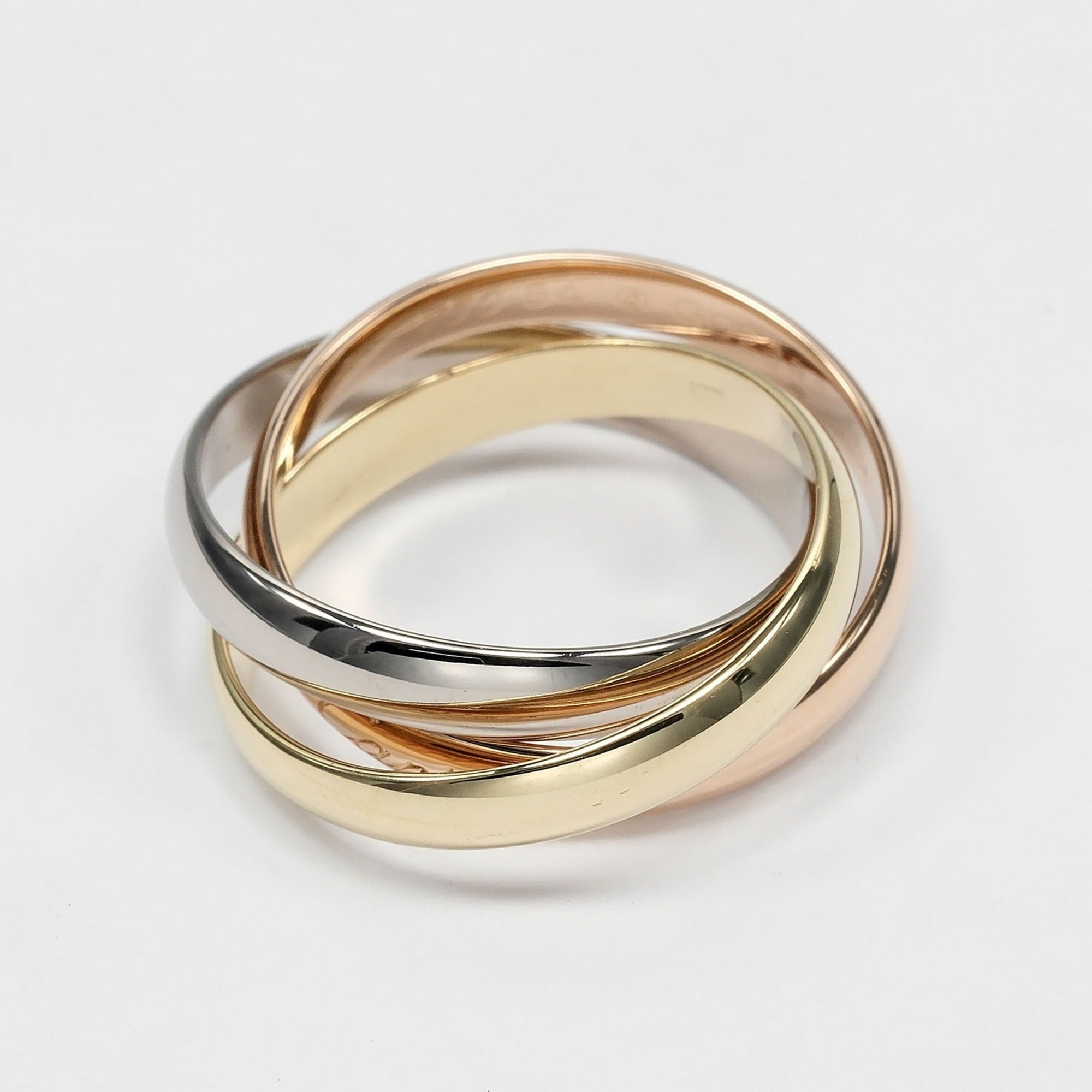 Cartier Pink Gold White Gold Yellow Gold Yellow Gold (18K) Pink Gold (18K) White Gold (18K) Band Ring (Pre-Owned)