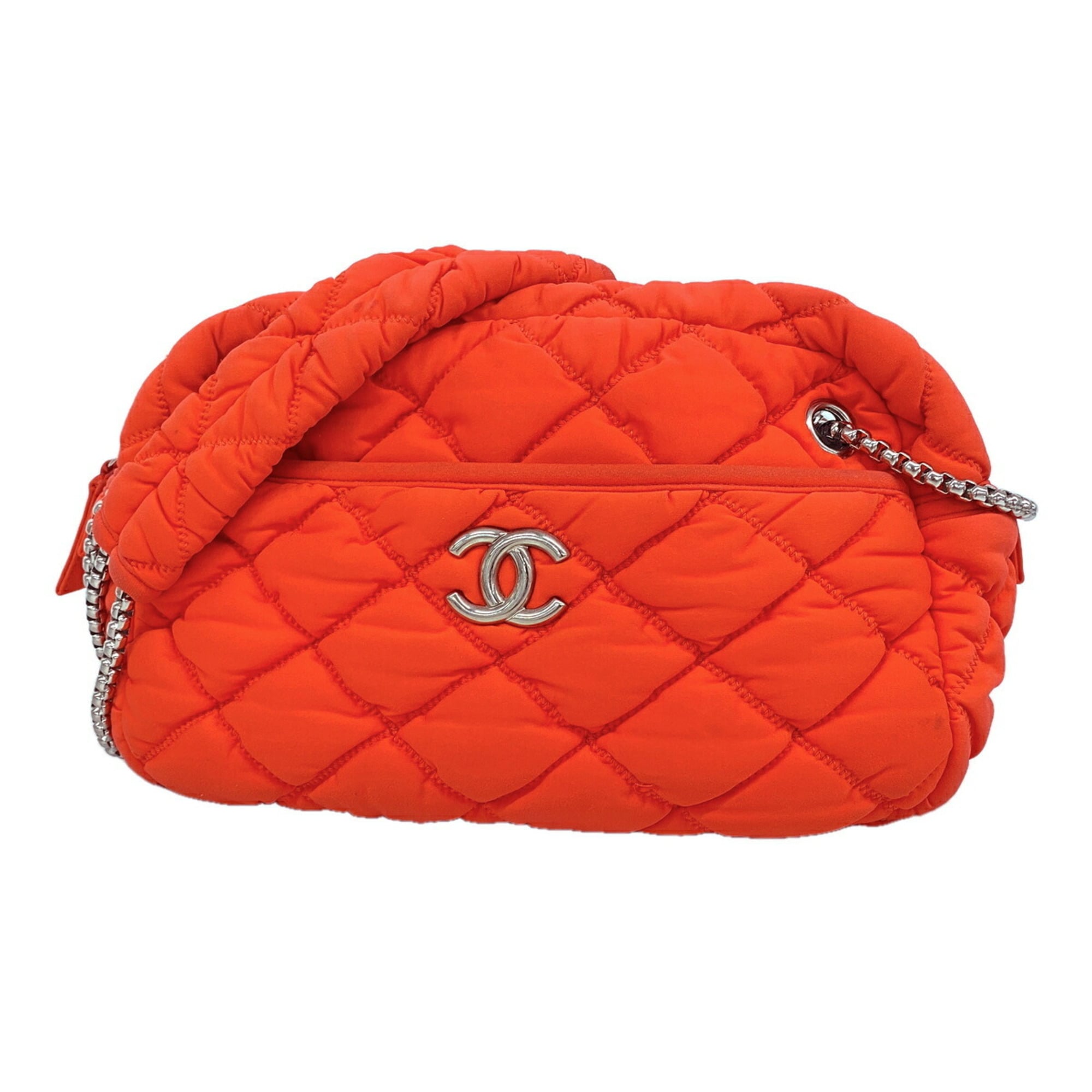 Chanel Red Color Nylon Shoulder Bag (Pre-Owned)