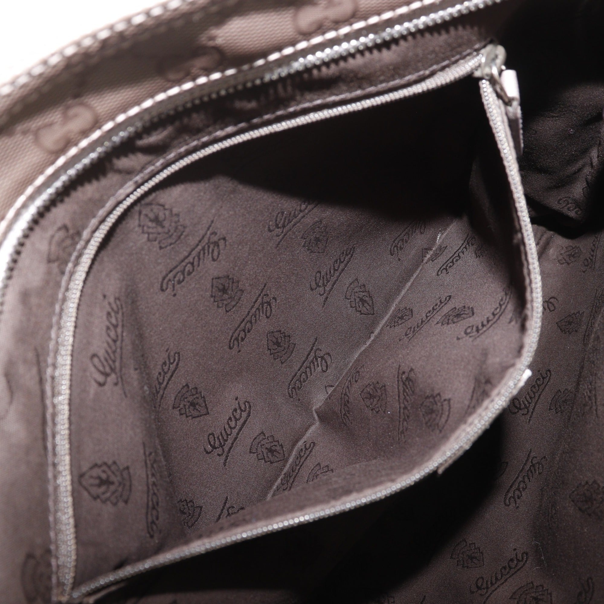 Gucci Bronze Gg Imprimé Shoulder Bag (Pre-Owned)