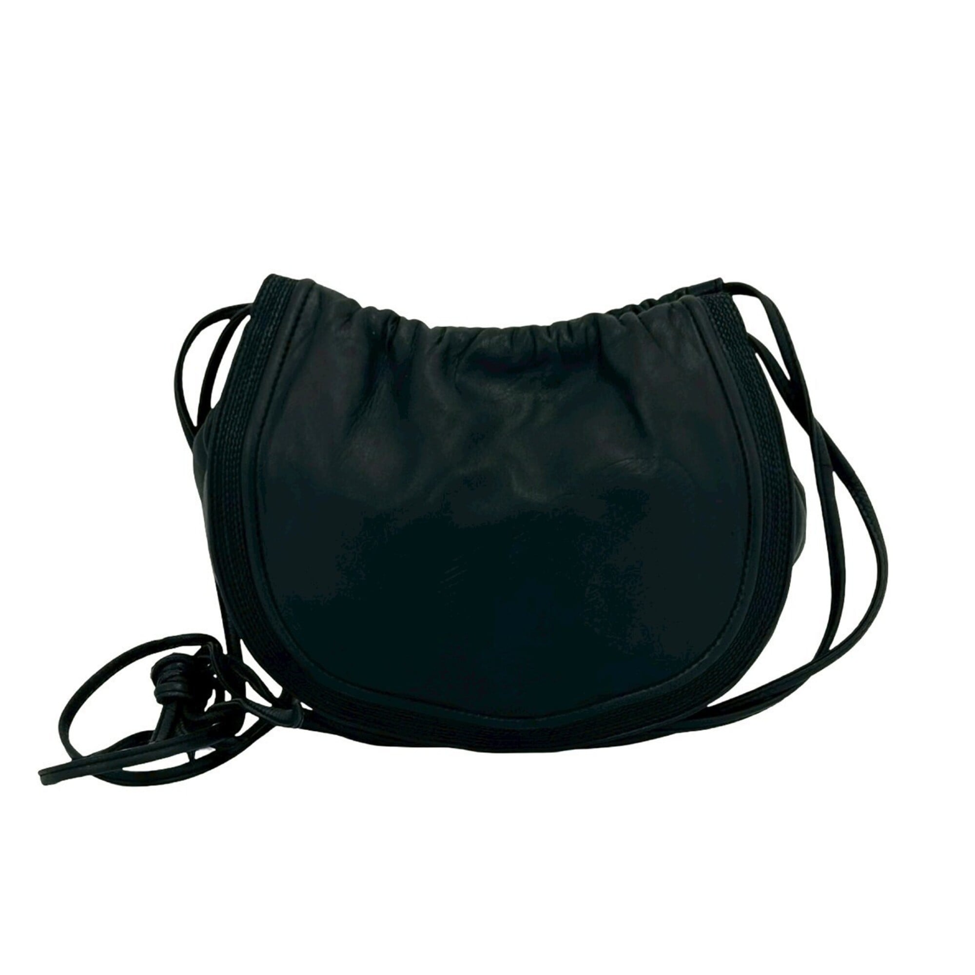 Loewe Black Leather Pochette Shoulder Bag (Pre-Owned)