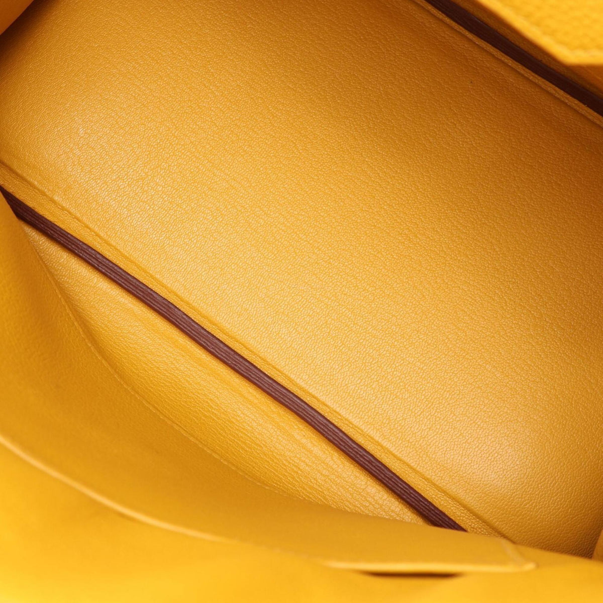 Hermes Yellow Togo Leather Handbag (Pre-Owned)