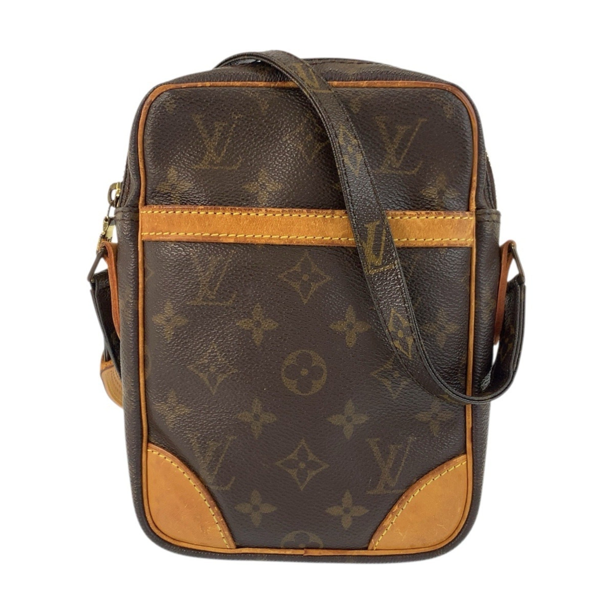 Louis Vuitton Brown Pvc Leather Pochette Shoulder Bag (Pre-Owned)