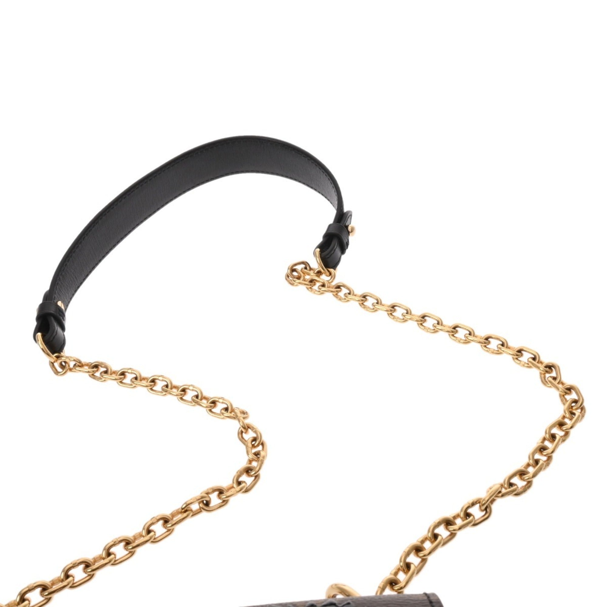 Louis Vuitton Black Brown Monogram Handbag (Pre-Owned)