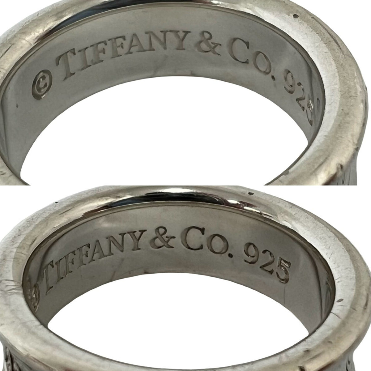 Tiffany Silver Silver 925 Band Ring (Pre-Owned)