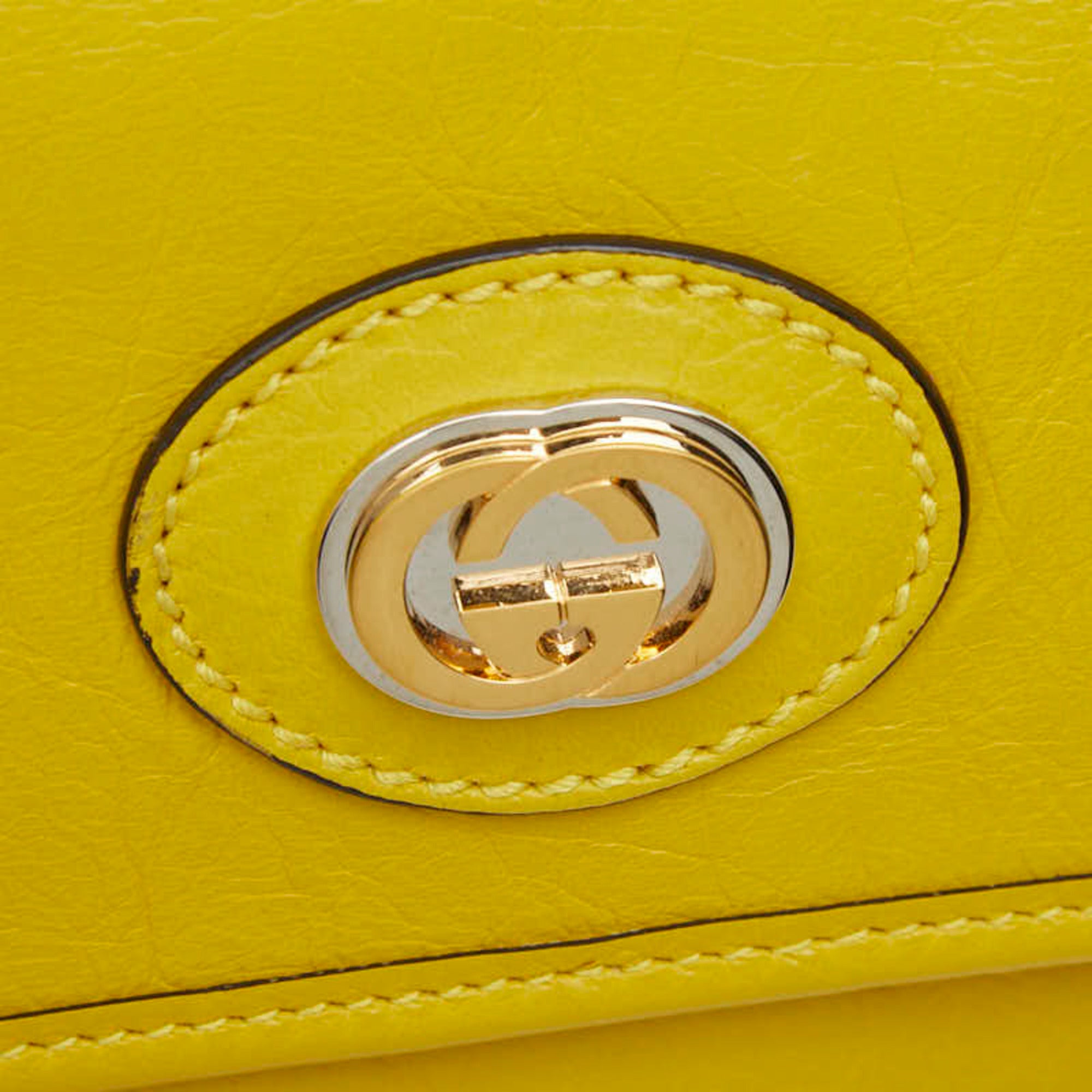 Gucci Yellow Leather Fanny Pack (Pre-Owned)
