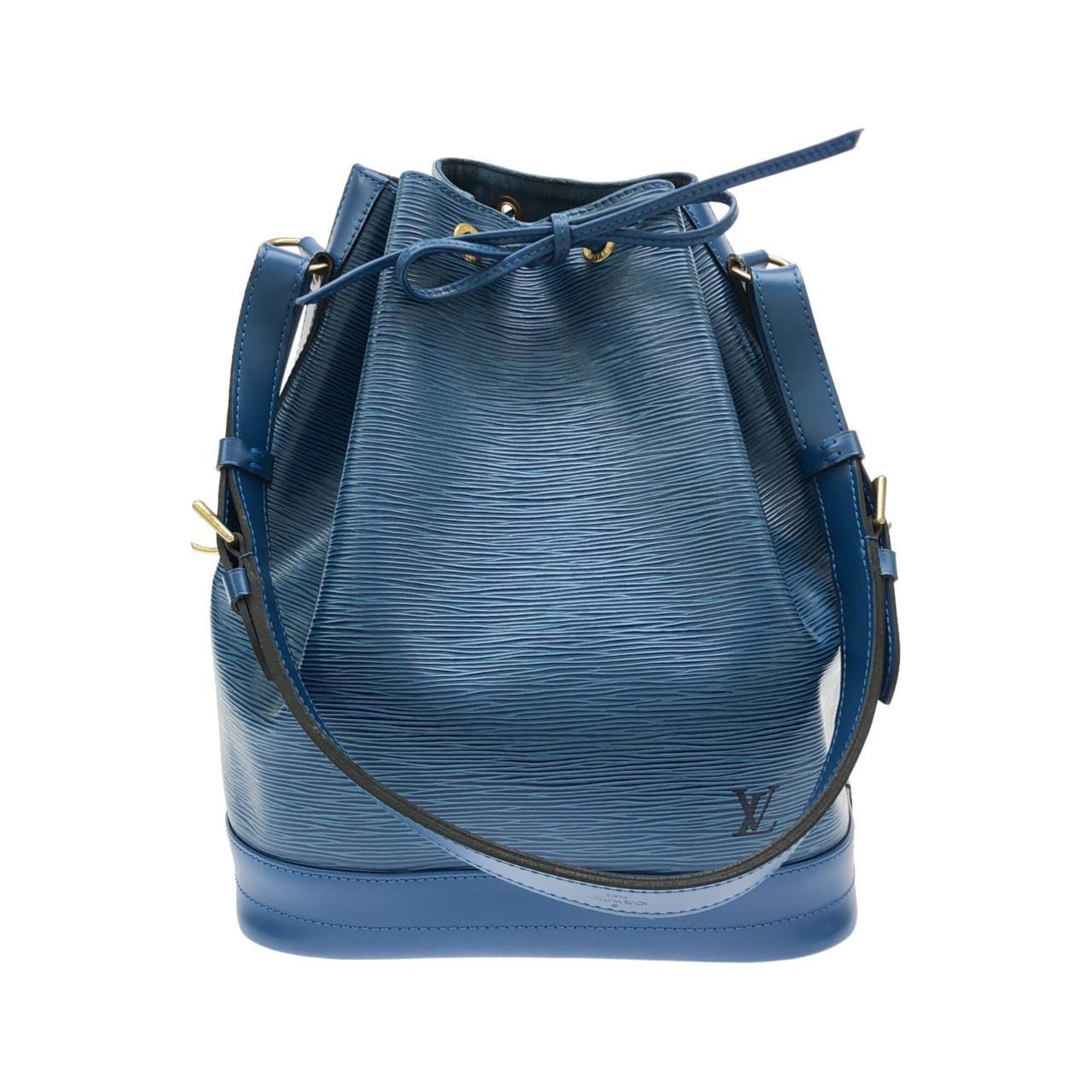 Louis Vuitton Blue Leather Shoulder Bag (Pre-Owned)