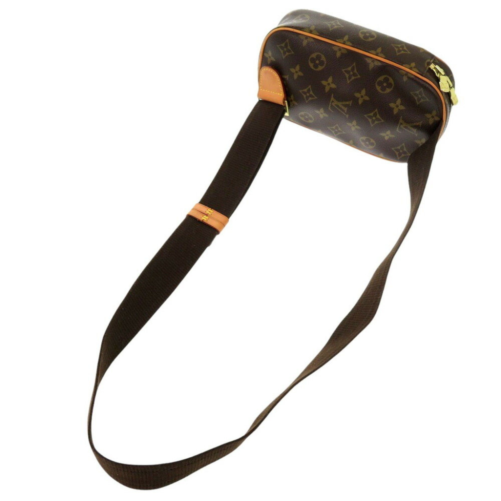Louis Vuitton Brown Monogram Pochette Sling Bag (Pre-Owned)
