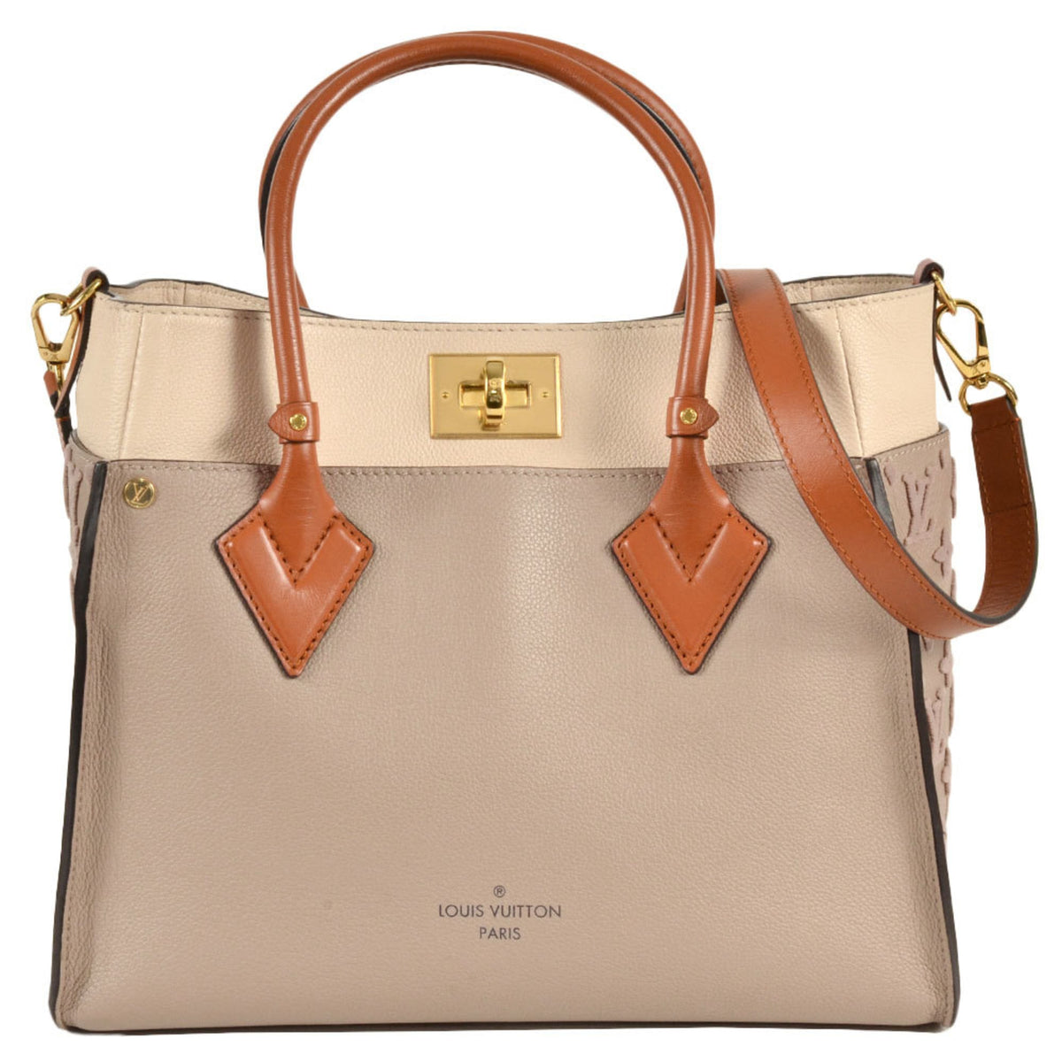 Louis Vuitton Beige Galle Leather Handbag (Pre-Owned)