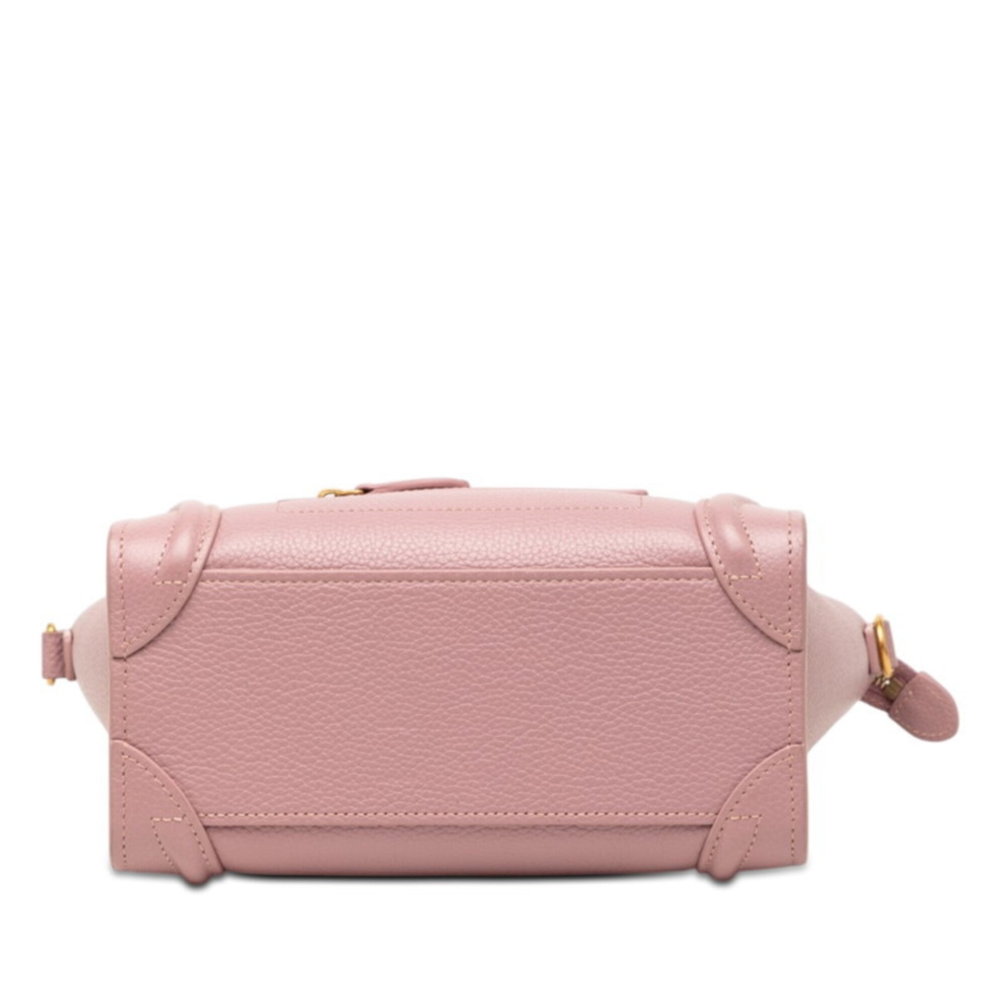 Celine Pink Leather Handbag Shoulder Bag (Pre-Owned)