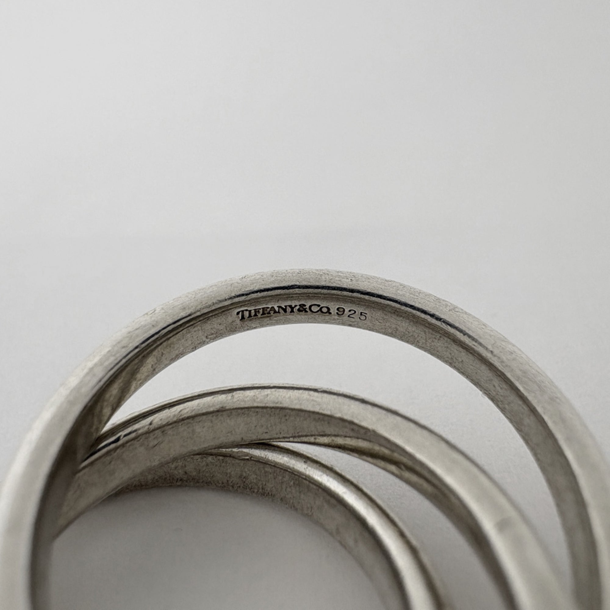 Tiffany Silver Silver 925 Band Ring (Pre-Owned)
