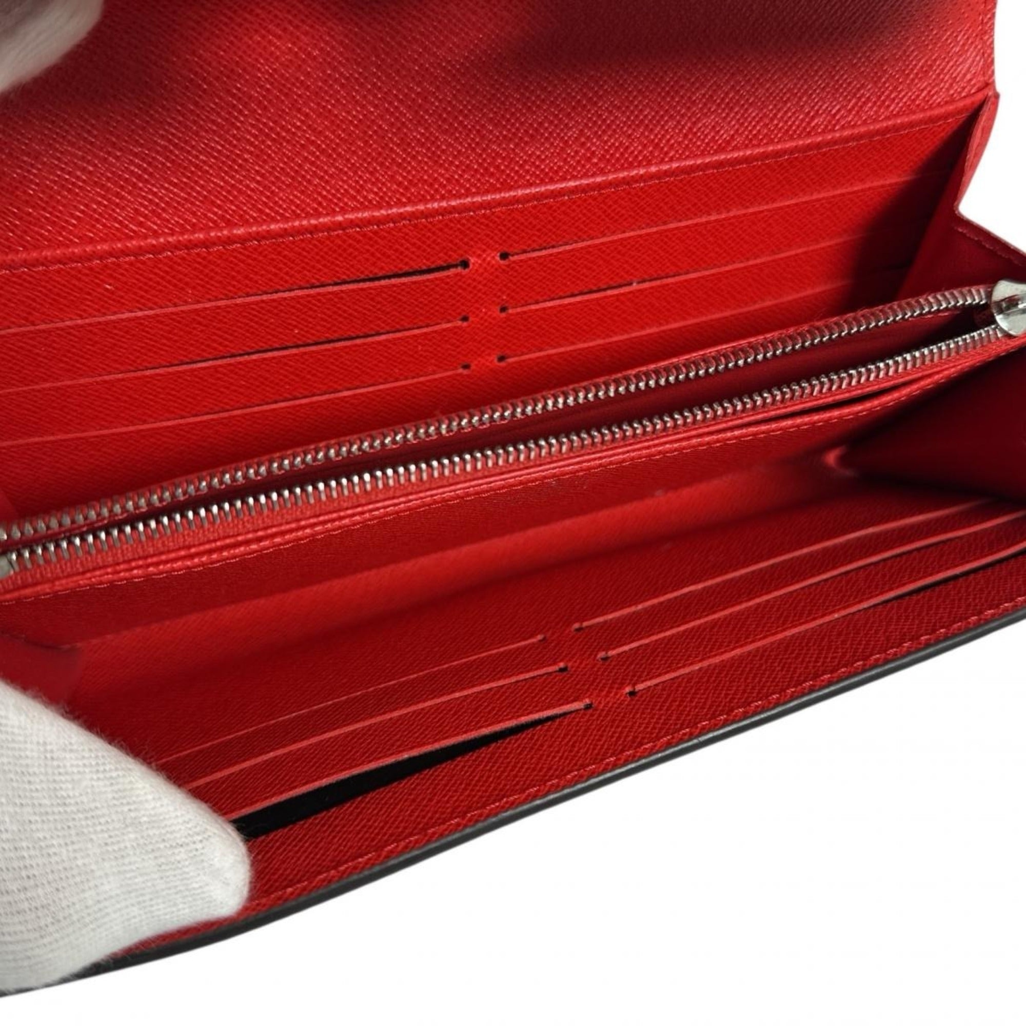 Louis Vuitton Coquelicots Red Color Epi Leather Long Wallet (Tri-Fold) (Pre-Owned)