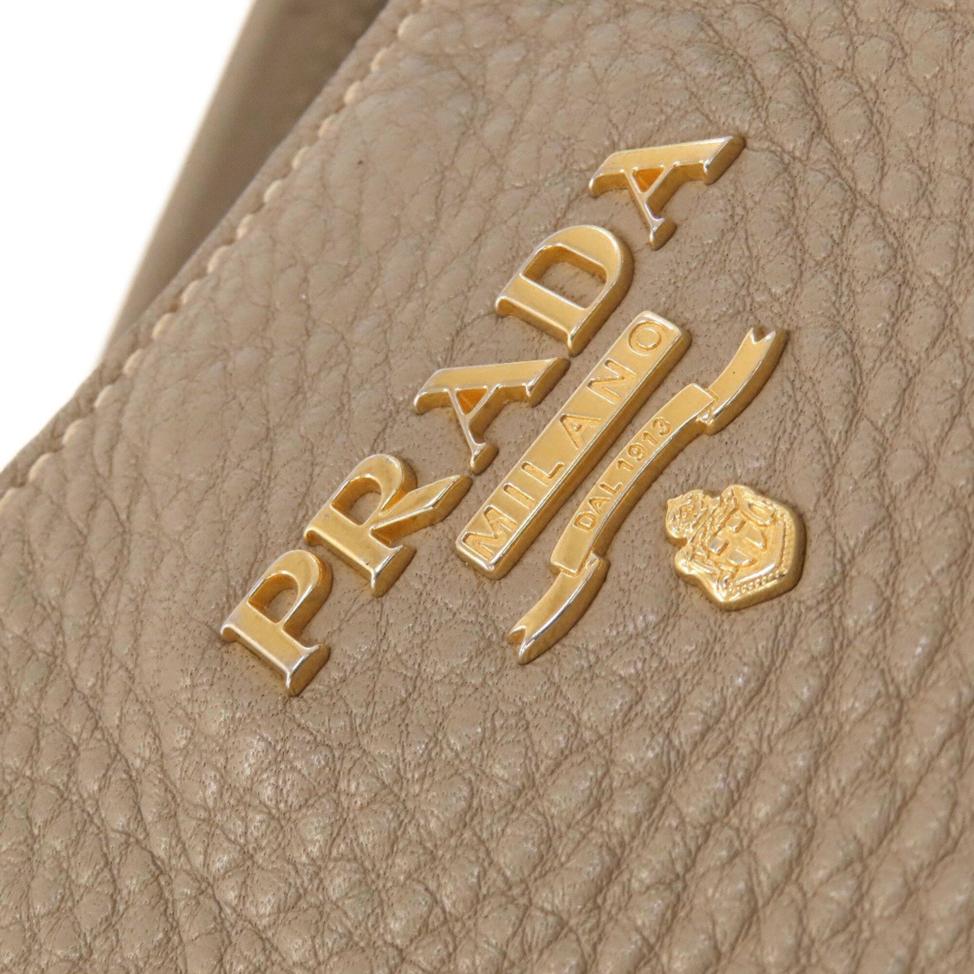 Prada Brown Leather Tote Bag (Pre-Owned)