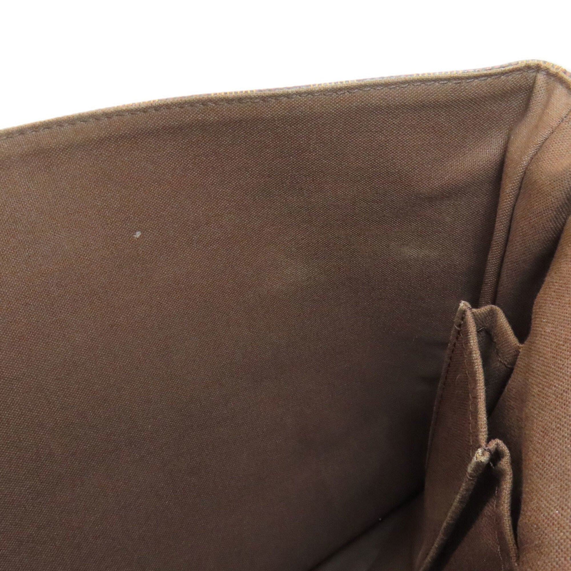 Louis Vuitton Damier Canvas Ebene Damier Canvas Shoulder Bag (Pre-Owned)