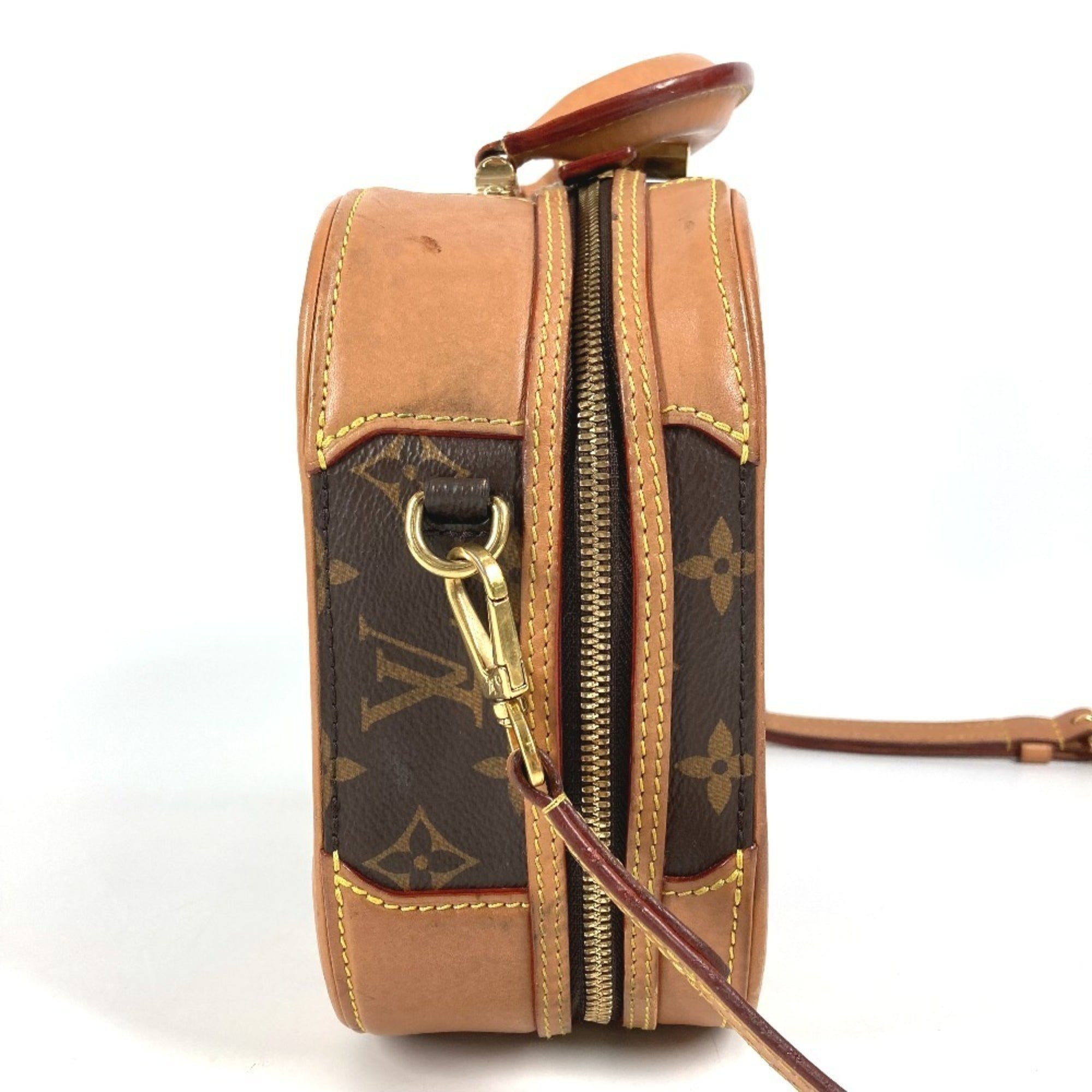 Louis Vuitton Brown Monogram Boston Bag Handbag Shoulder Bag (Pre-Owned)