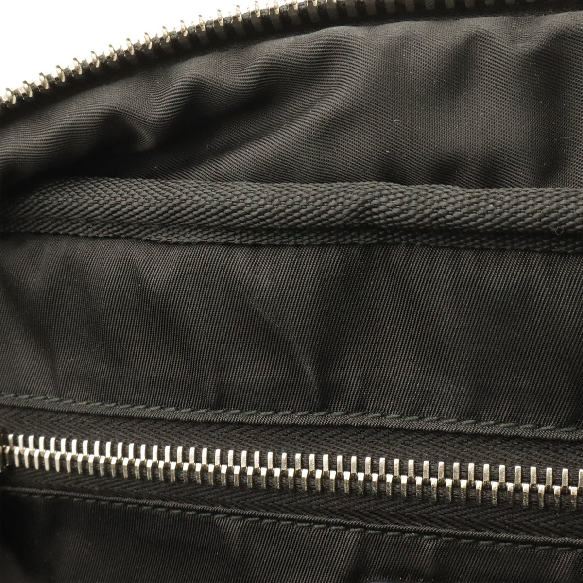 Prada Black Green Khaki Nero Tessuto Backpack (Pre-Owned)