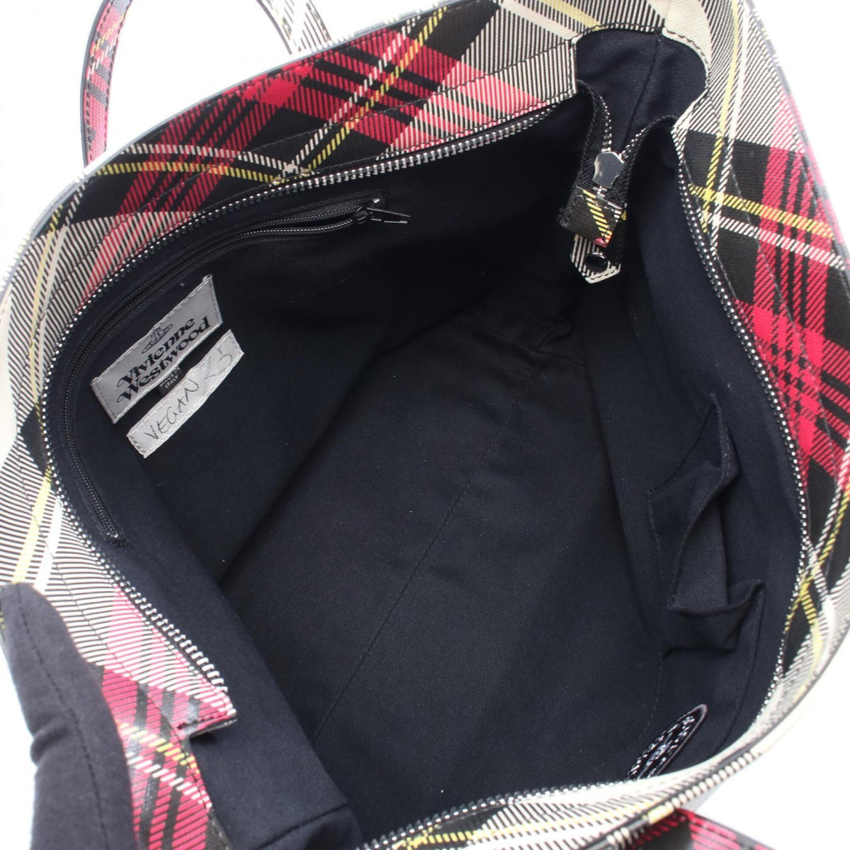 Vivienne Westwood Black Multi-Color Pink Handbag Tote Bag (Pre-Owned)