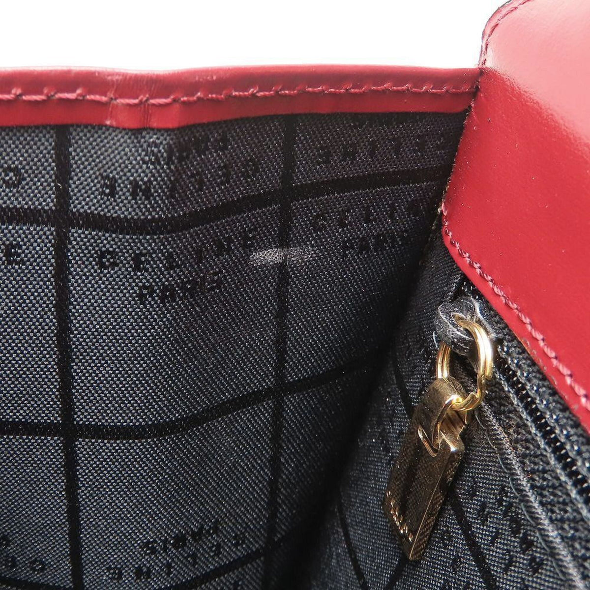 Celine Wine Leather Handbag (Pre-Owned)