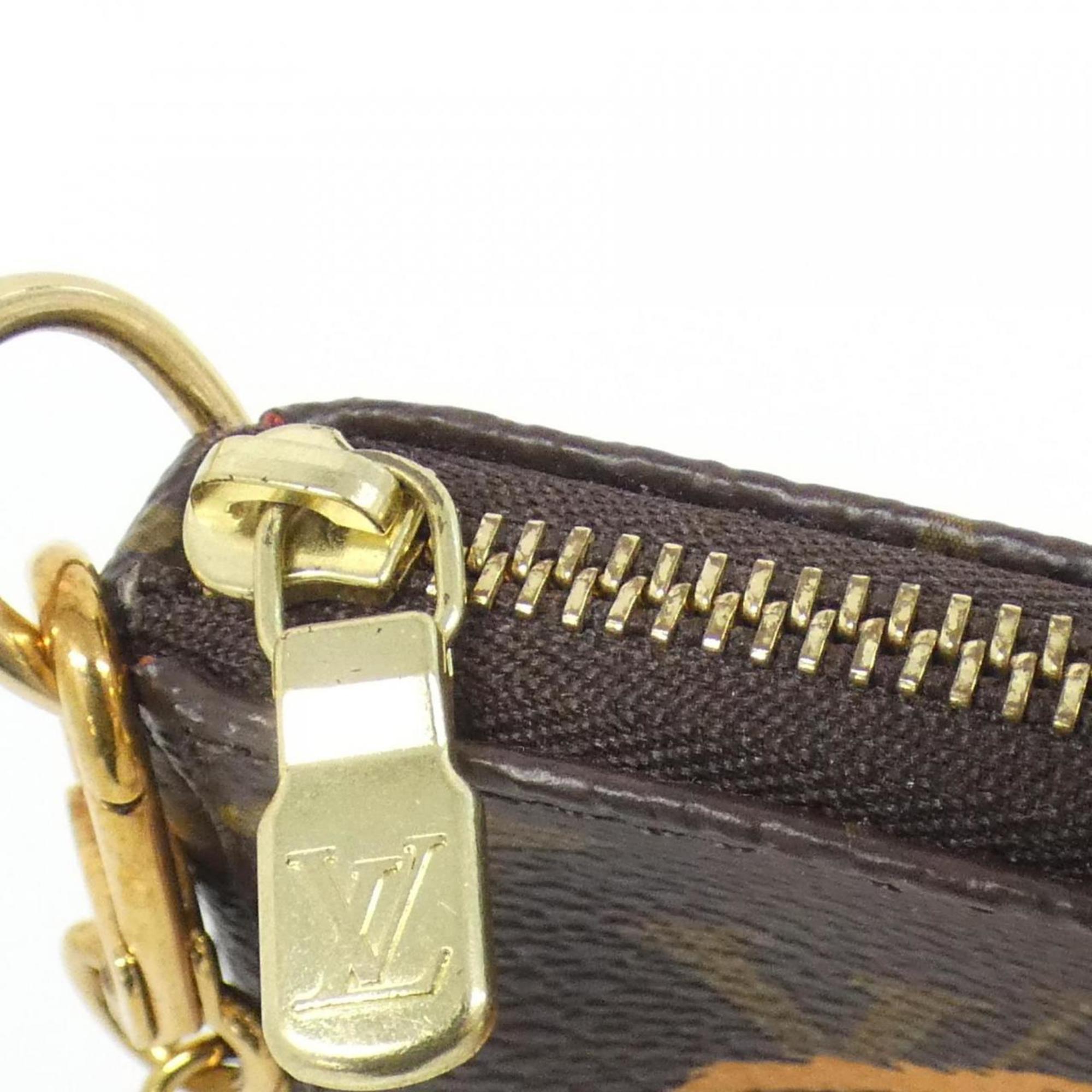 Louis Vuitton Marron Monogram Monogram Coated Canvas Pochette Pouch (Pre-Owned)
