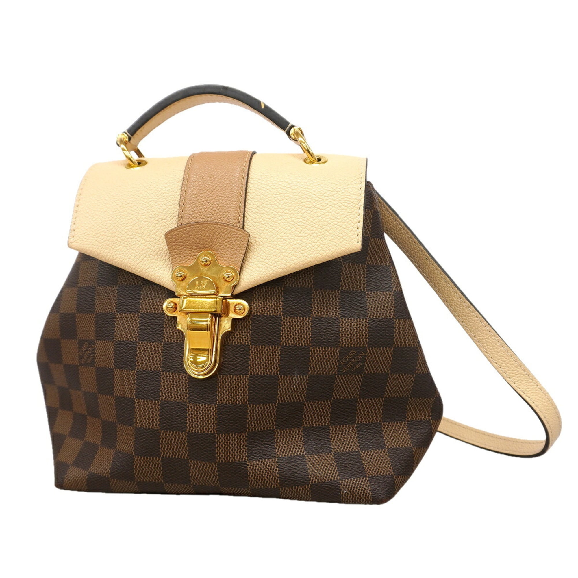 Louis Vuitton Cream Ebene Backpack (Pre-Owned)