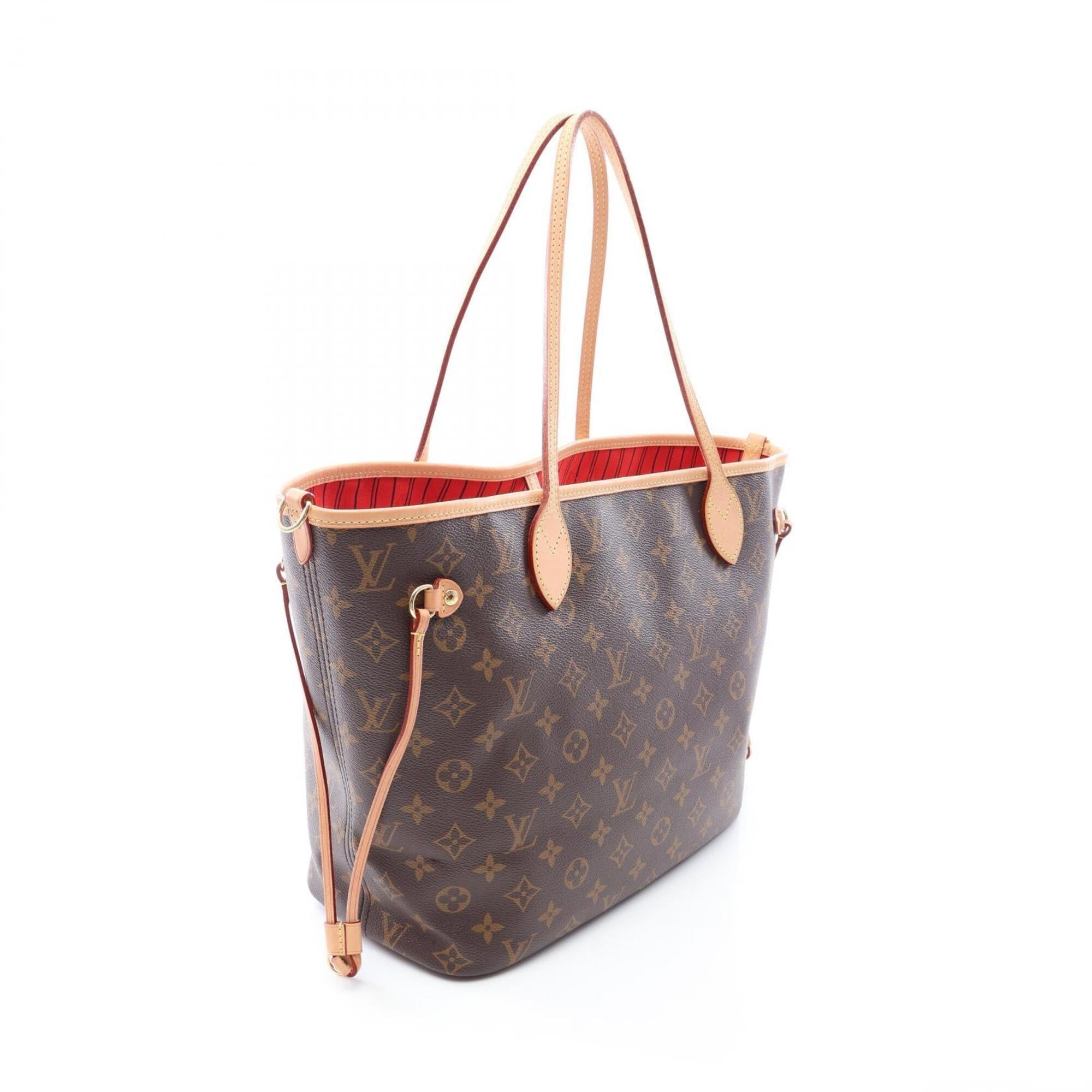 Louis Vuitton Brown Red Color Coated Canvas Leather Canvas Handbag Tote Bag (Pre-Owned)