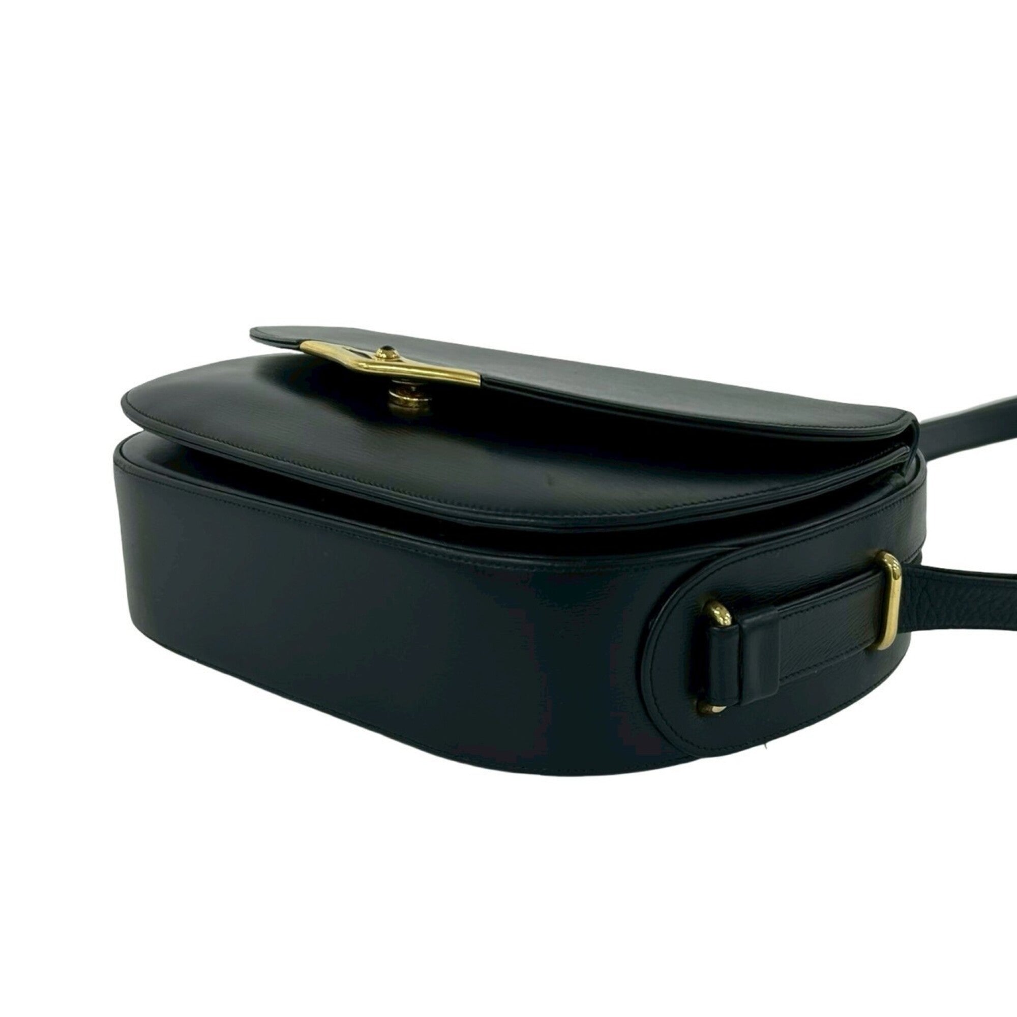 Cartier Black Leather Pochette Shoulder Bag (Pre-Owned)