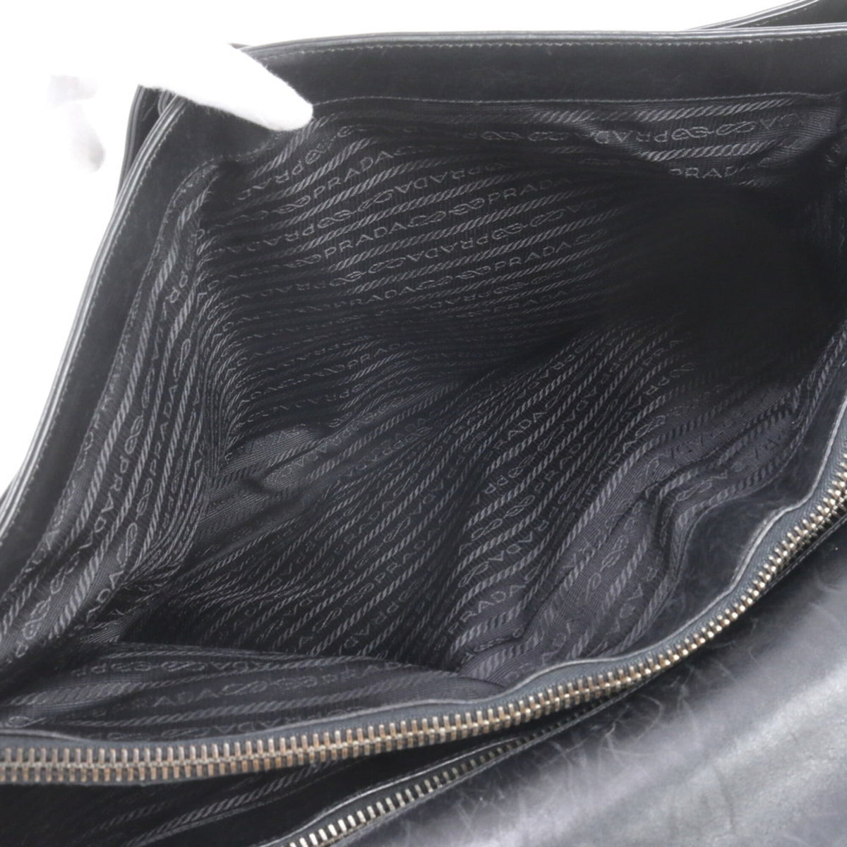Prada Black Leather Briefcase (Pre-Owned)