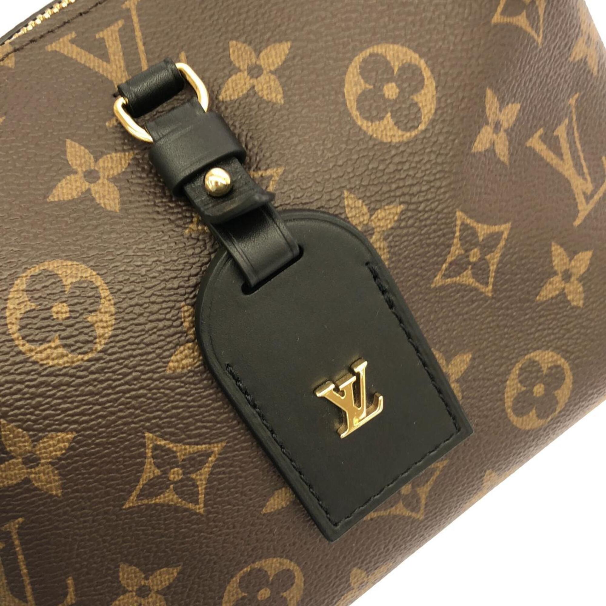 Louis Vuitton Black Marron Coated Canvas Handbag (Pre-Owned)