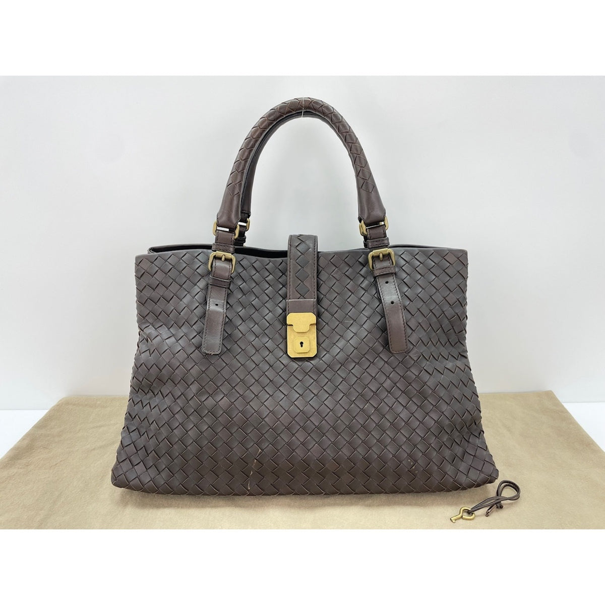 Bottega Veneta Brown Leather Tote Bag (Pre-Owned)