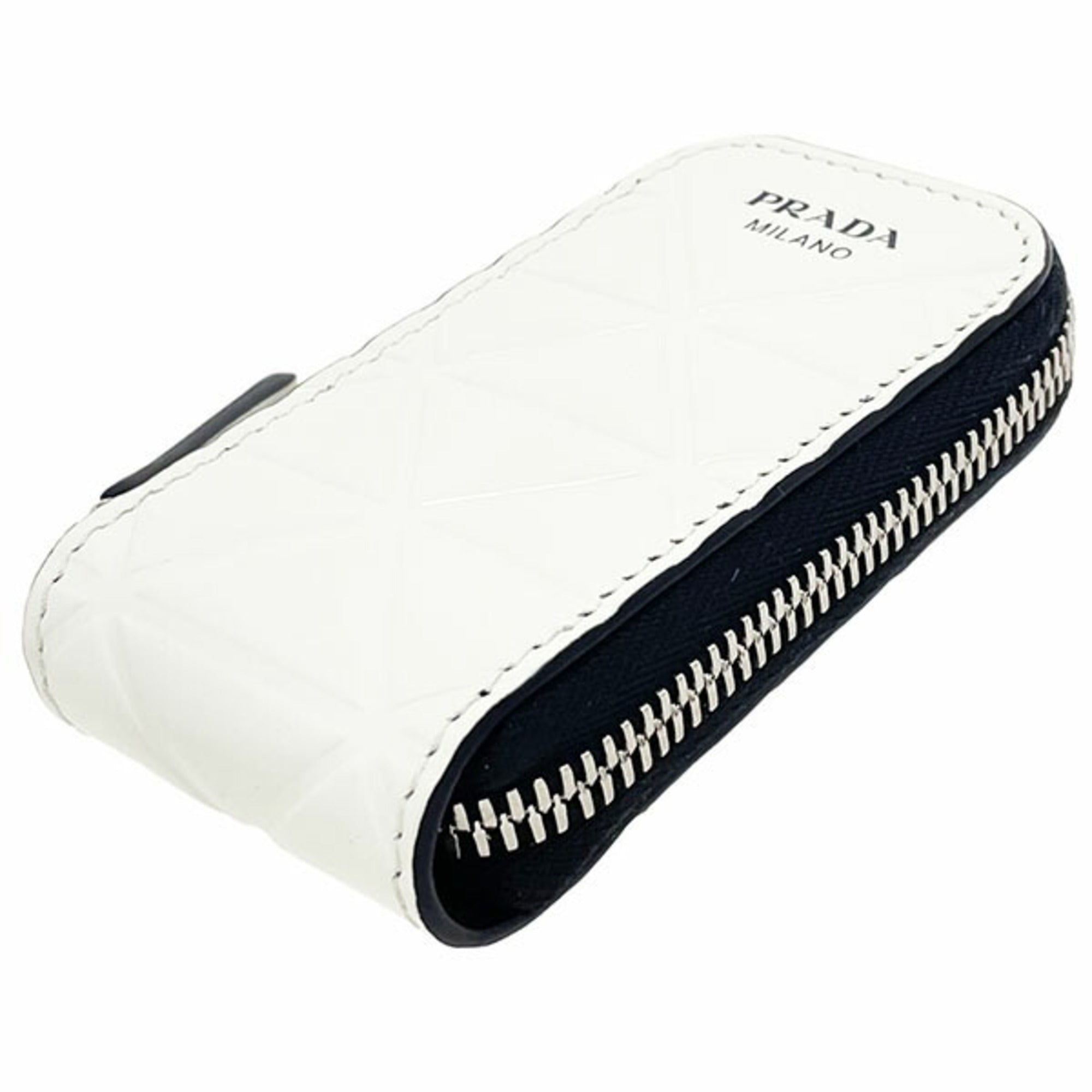 Prada White Leather Pouch (Pre-Owned)