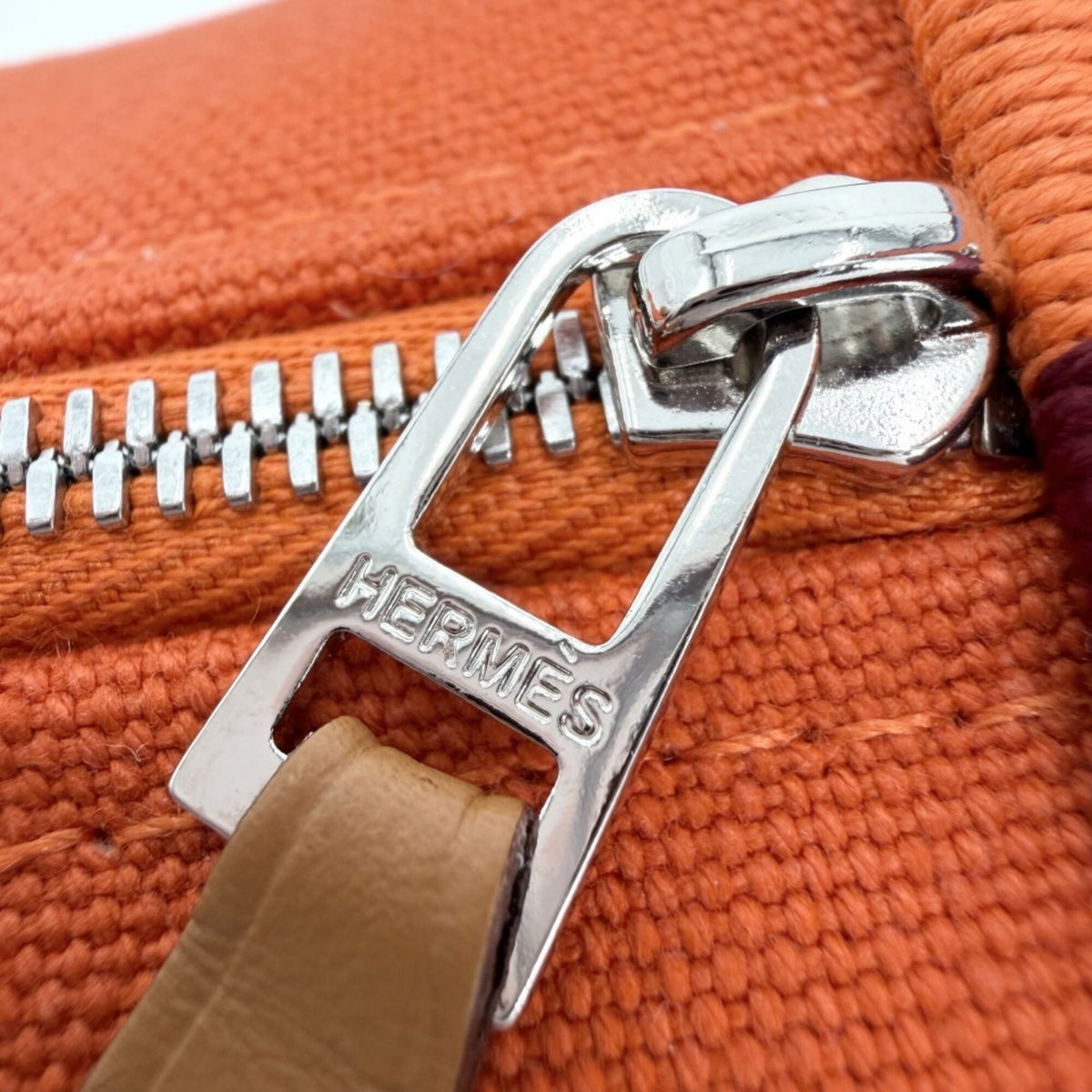 Hermes Orange Cotton Handbag Pouch (Pre-Owned)