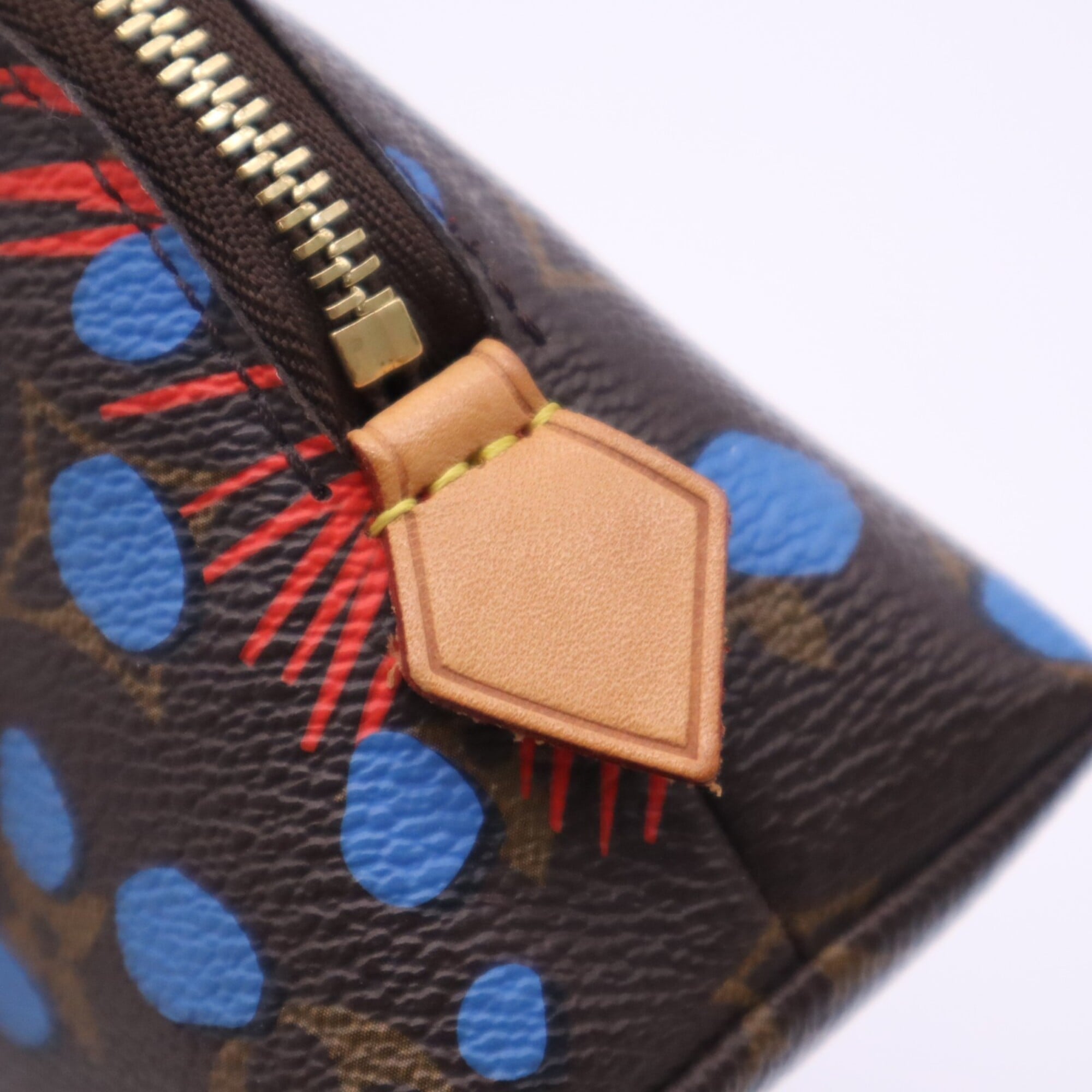 Louis Vuitton Brown Multi-Color Coated Canvas Leather Pochette Pouch (Pre-Owned)