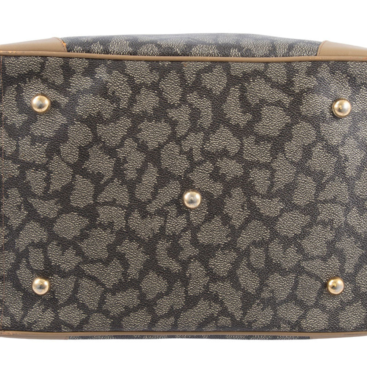 Yves Saint Laurent Beige Brown Pvc Handbag (Pre-Owned)
