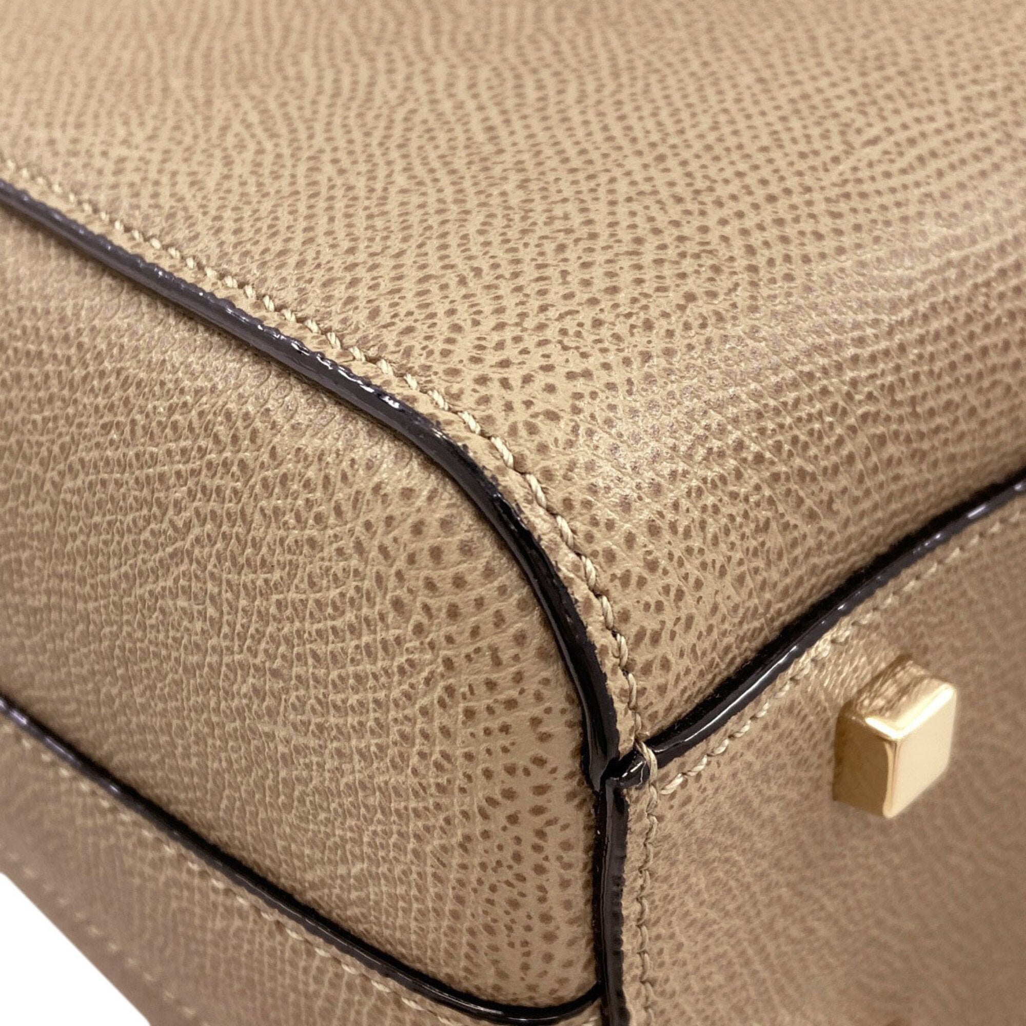 Valextra Brown Leather Shoulder Bag (Pre-Owned)
